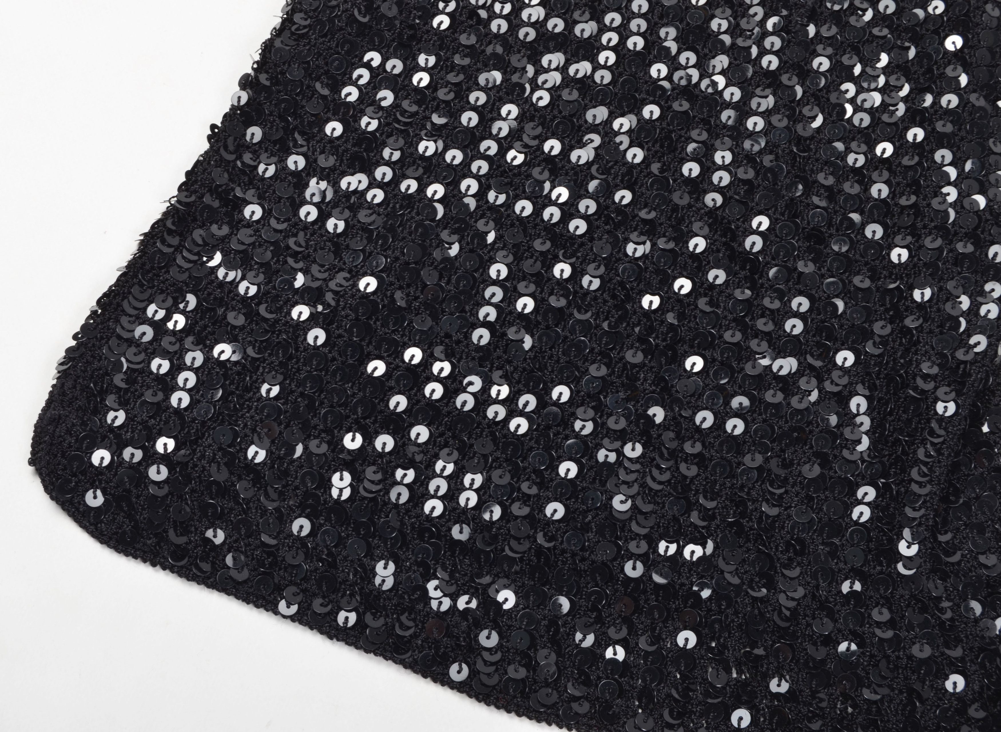 Designer × Vintage Vintage Y2K Grunge Crochet Sequin Beaded Top Size S / US 4 / IT 40 - 5 Thumbnail