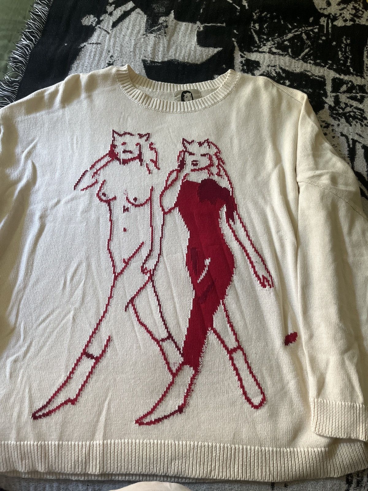 Japanese Brand T-Rex Global “For Walking” Knitted Sweater Size US M / EU 48-50 / 2 - 1 Thumbnail