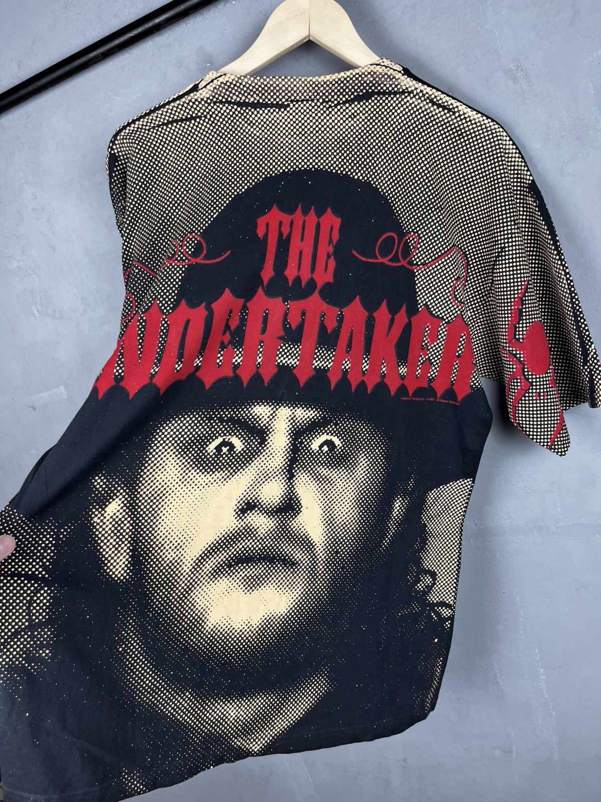 WWE 1992 Vintage The Undertaker WWF WWE Wrestling AOP Tshirt Tee Size US XL / EU 56 / 4 - 11 Thumbnail