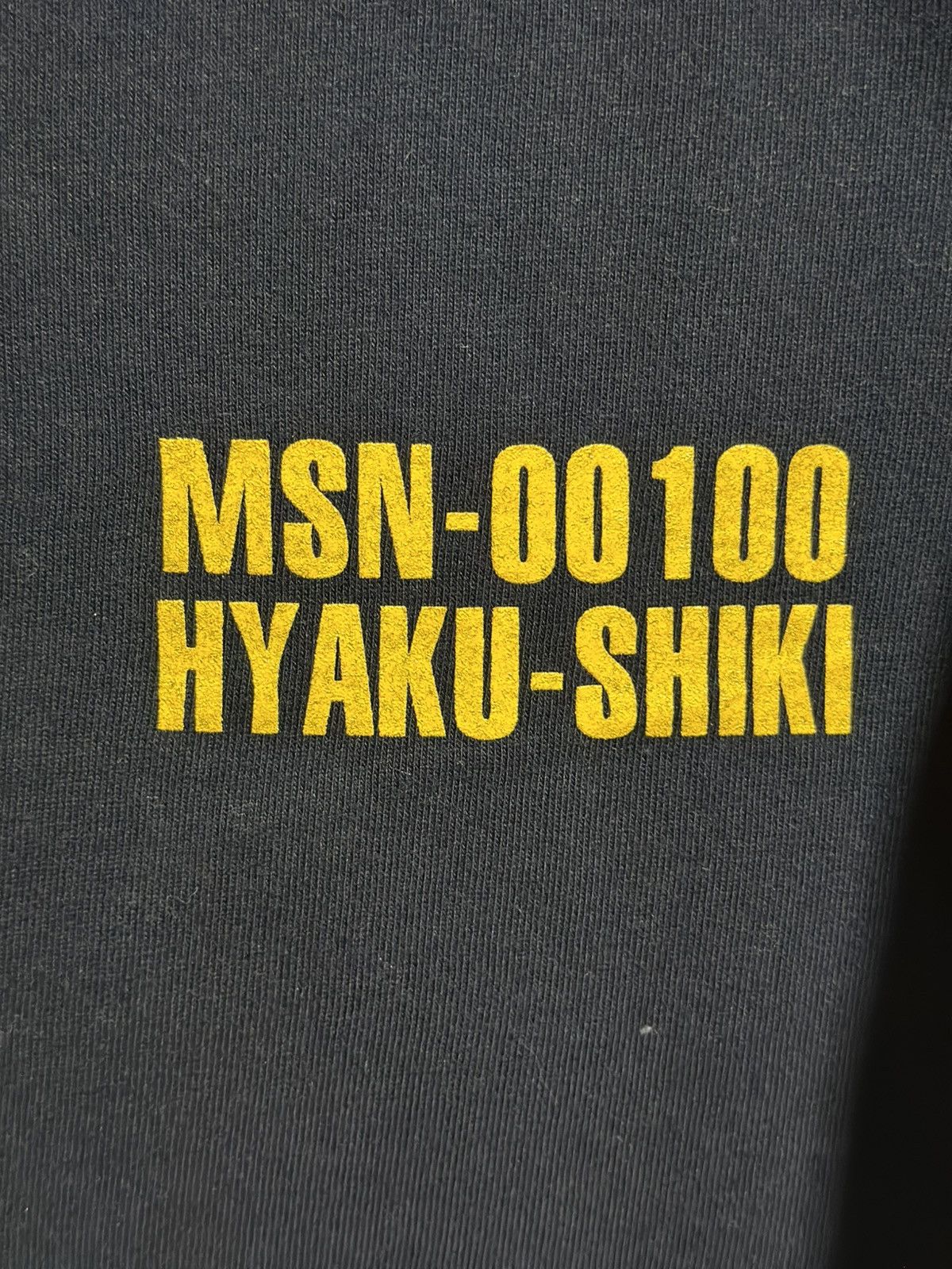 Anime × Japanese Brand × Vintage Vintage Gundam Msn-00100 Hyaku-Shiki Faded Tee Size US XL / EU 56 / 4 - 3 Thumbnail