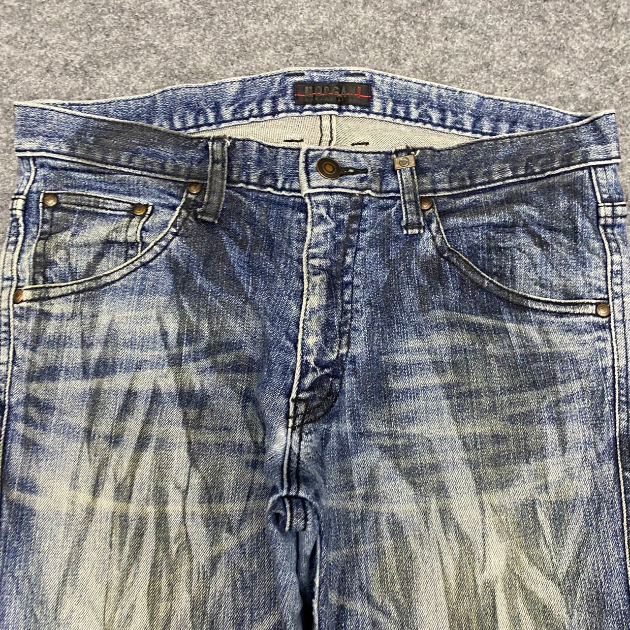 Morgan Homme Vintage Morgan Homme Slim Fit Distressed Denim Size US 31 - 12 Thumbnail