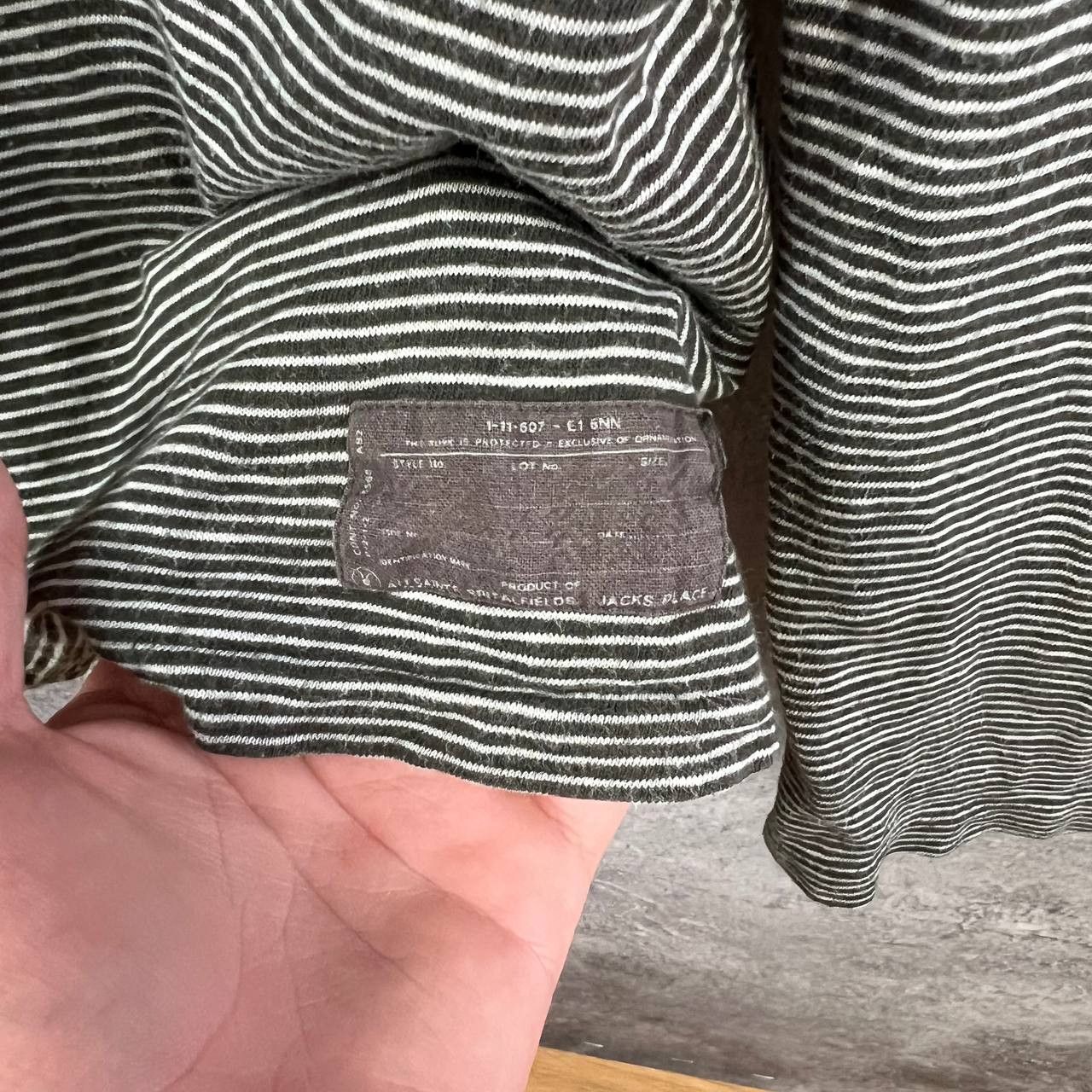 Allsaints Allsaints Striped Vintage Longsleeve Size M / US 6-8 / IT 42-44 - 2 Thumbnail