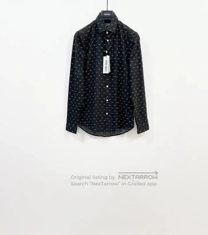 Kenzo KENZO Black Long Sleeve Shirt for Men . Size US S / EU 44-46 / 1 - 1 Thumbnail