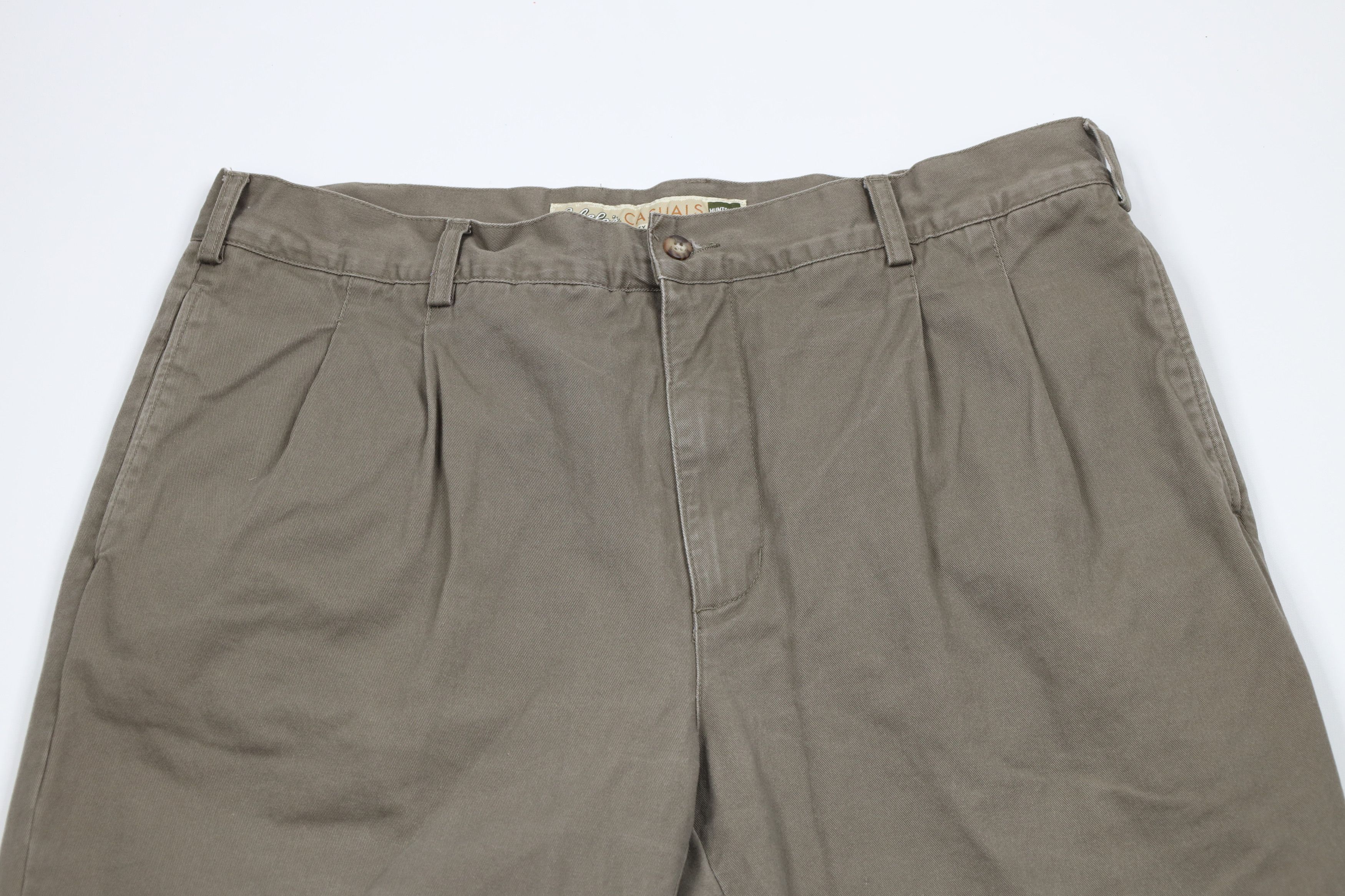 Cabelas × Vintage Vintage Cabelas Pleated Cuffed Flannel Lined Chino Pants Size US 38 / EU 54 - 3 Thumbnail