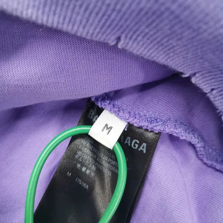 Balenciaga Balenciaga SS22 Purple Hooded Sweatshirt 0079-2507 Size US M / EU 48-50 / 2 - 2 Thumbnail