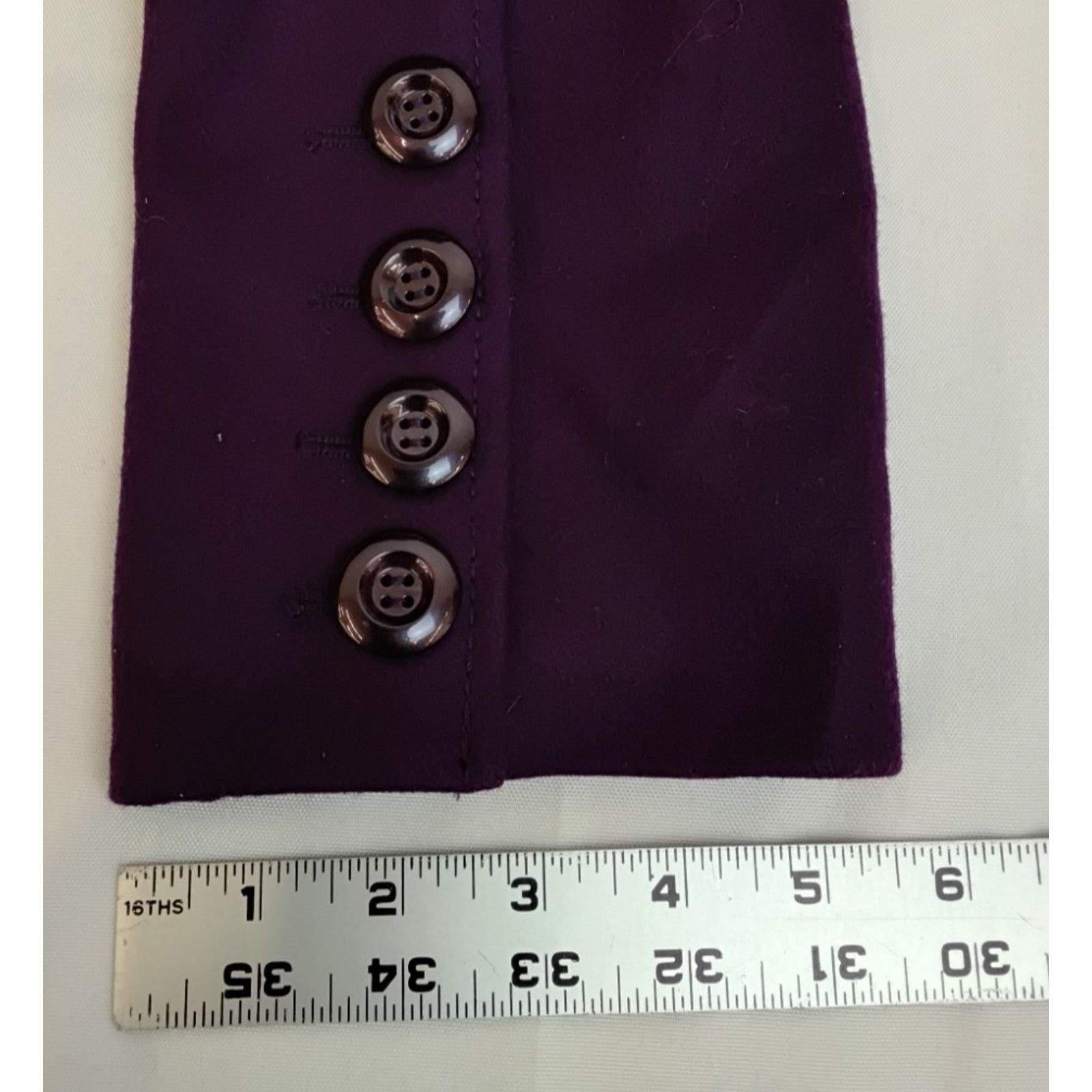 Guess Guess Wool Blend Peacoat Women's Large Petite Purple Size L / US 10 / IT 46 - 15 Thumbnail