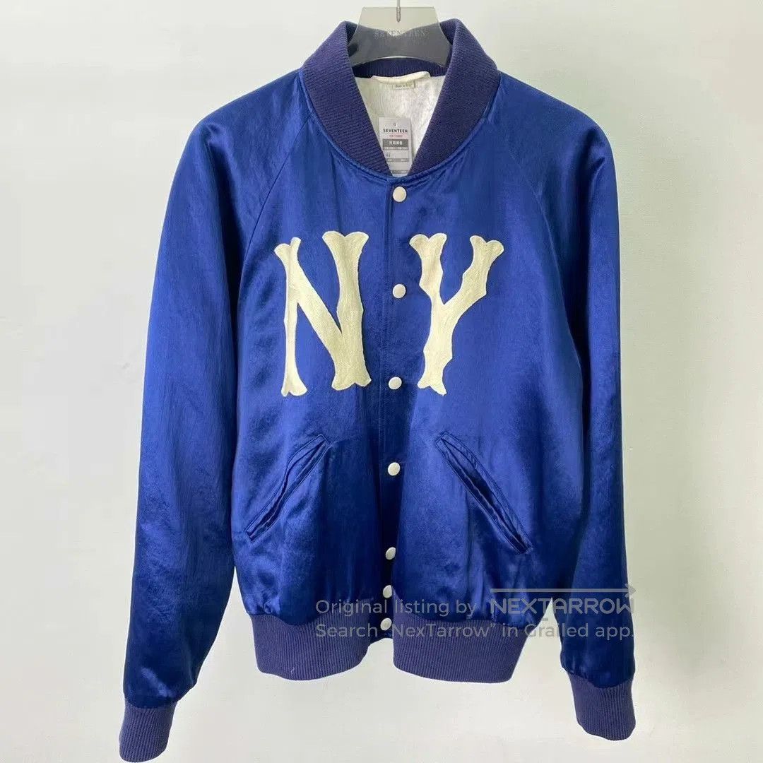 Gucci gucci mlb blue satin baseball jacket size 48. Size US L / EU 52-54 / 3 - 1 Thumbnail