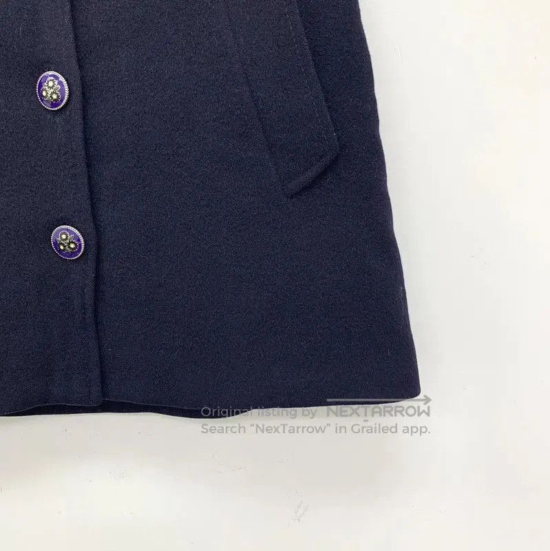 Miu Miu Miu Miu XS Navy Wool Mini Skirt . Size 22" - 4 Thumbnail