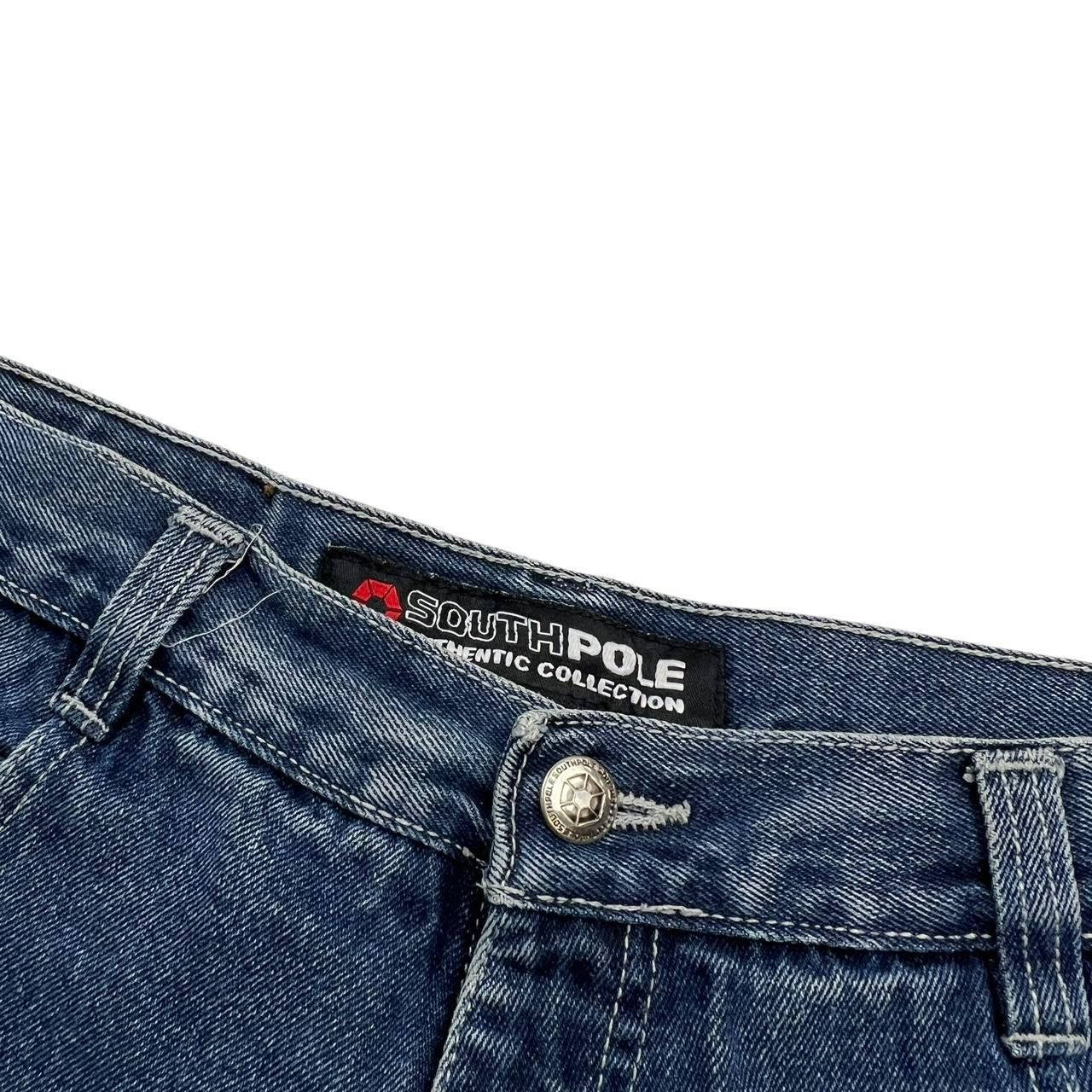 Southpole Vintage Southpole Denim Embroidered Shorts / Jorts Waist 36 Size US 36 / EU 52 - 5 Thumbnail