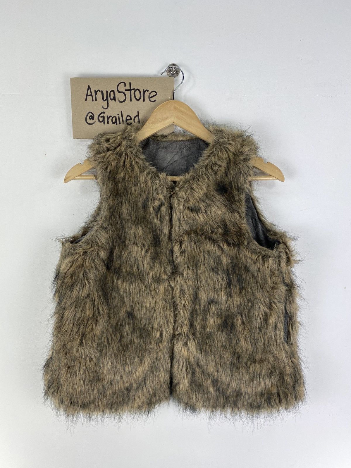 XOXO Vintage 90’s Faux Fur Genuine Leather Vest by Xoxo Size XS / US 0-2 / IT 36-38 - 1 Thumbnail