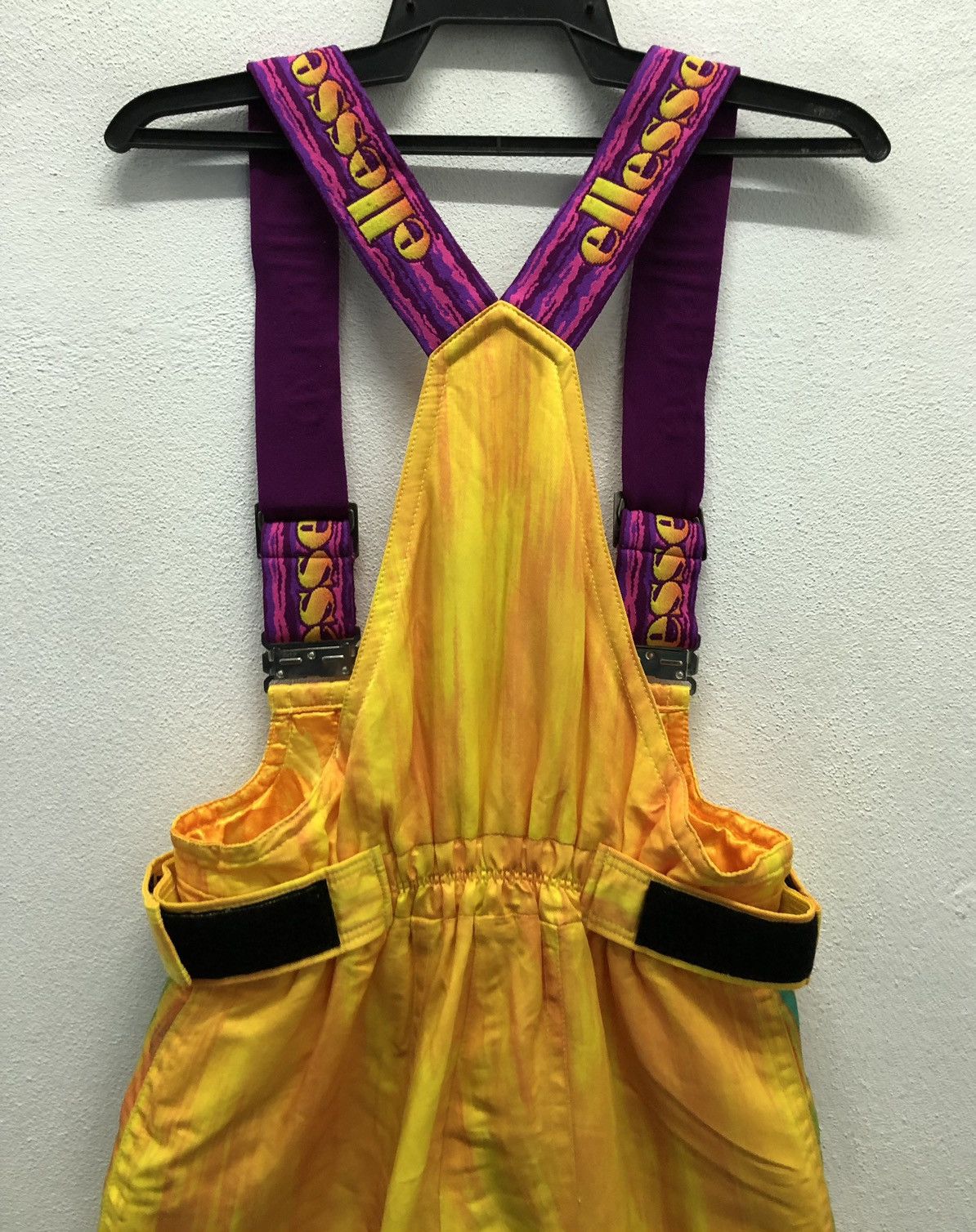 Ellesse × Goldwin Vintage Ellesse Neon Ski Bib Overalls JASPO S Made in Japan Size US 30 / EU 46 - 4 Thumbnail