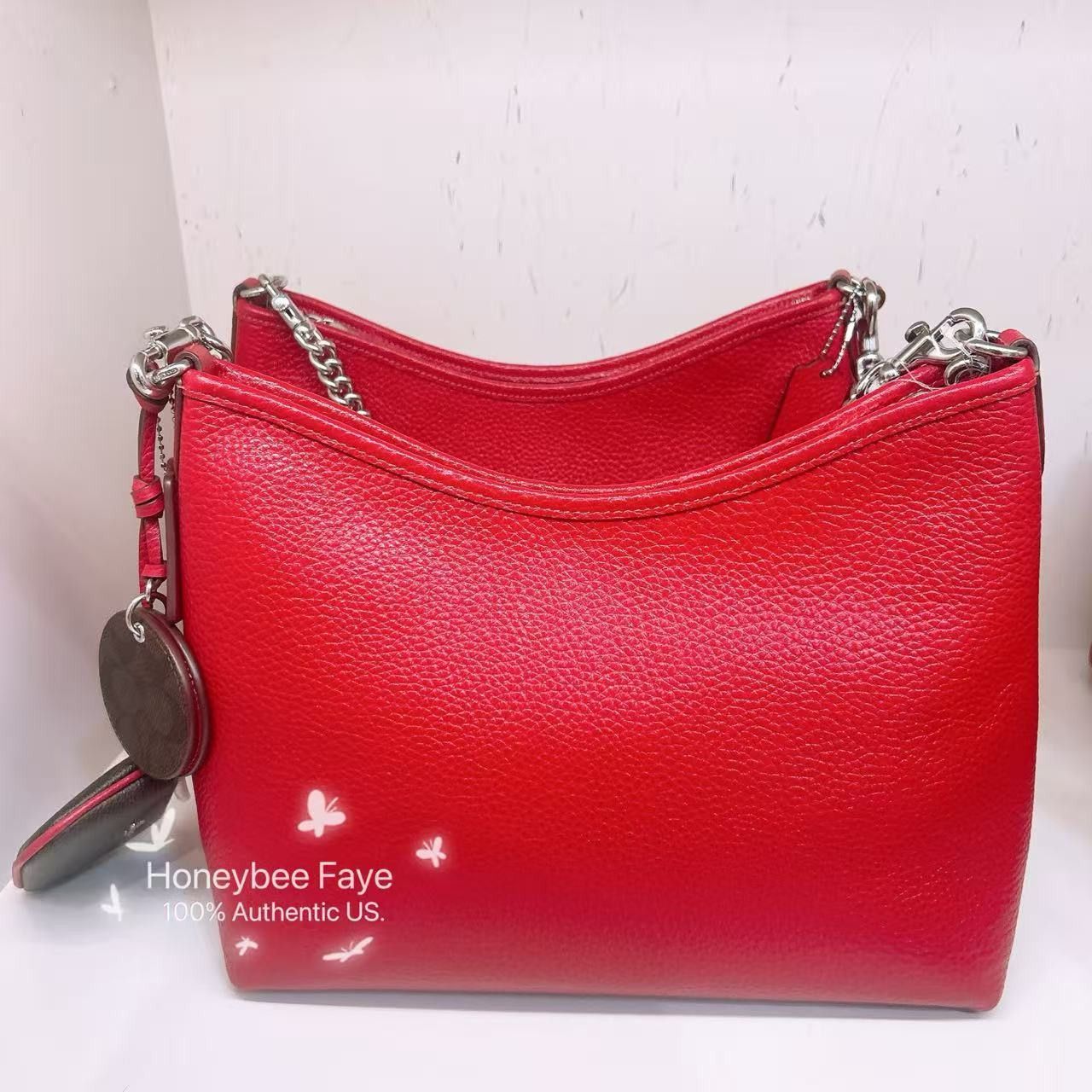 Coach Laurel Shoulder Bag With Mirror Charm And Pouch CBI94 Size ONE SIZE - 4 Thumbnail