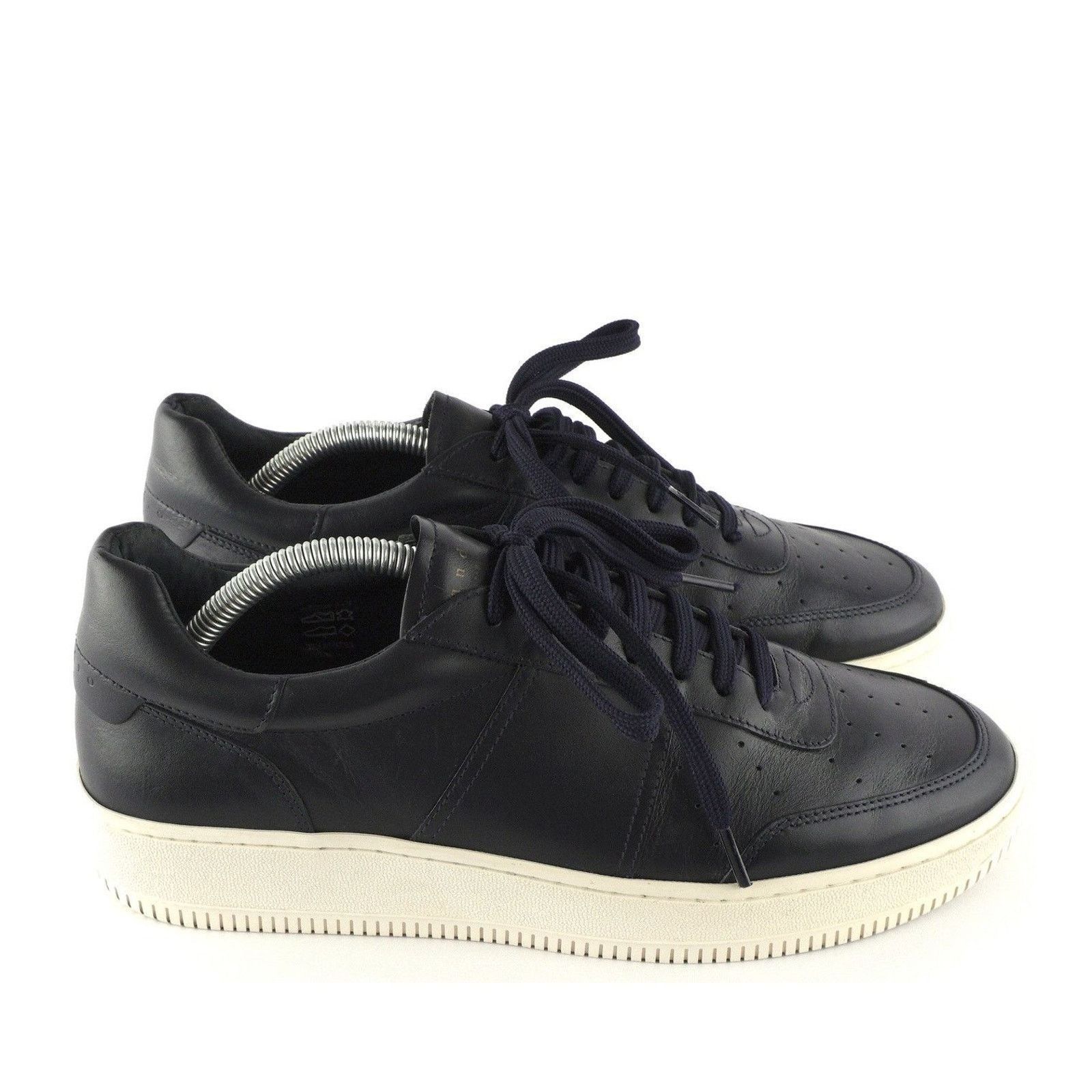 Sandro Sandro Plain Cow Leather Low Top Navy Sneakers Size US 9 / EU 42 - 3 Thumbnail