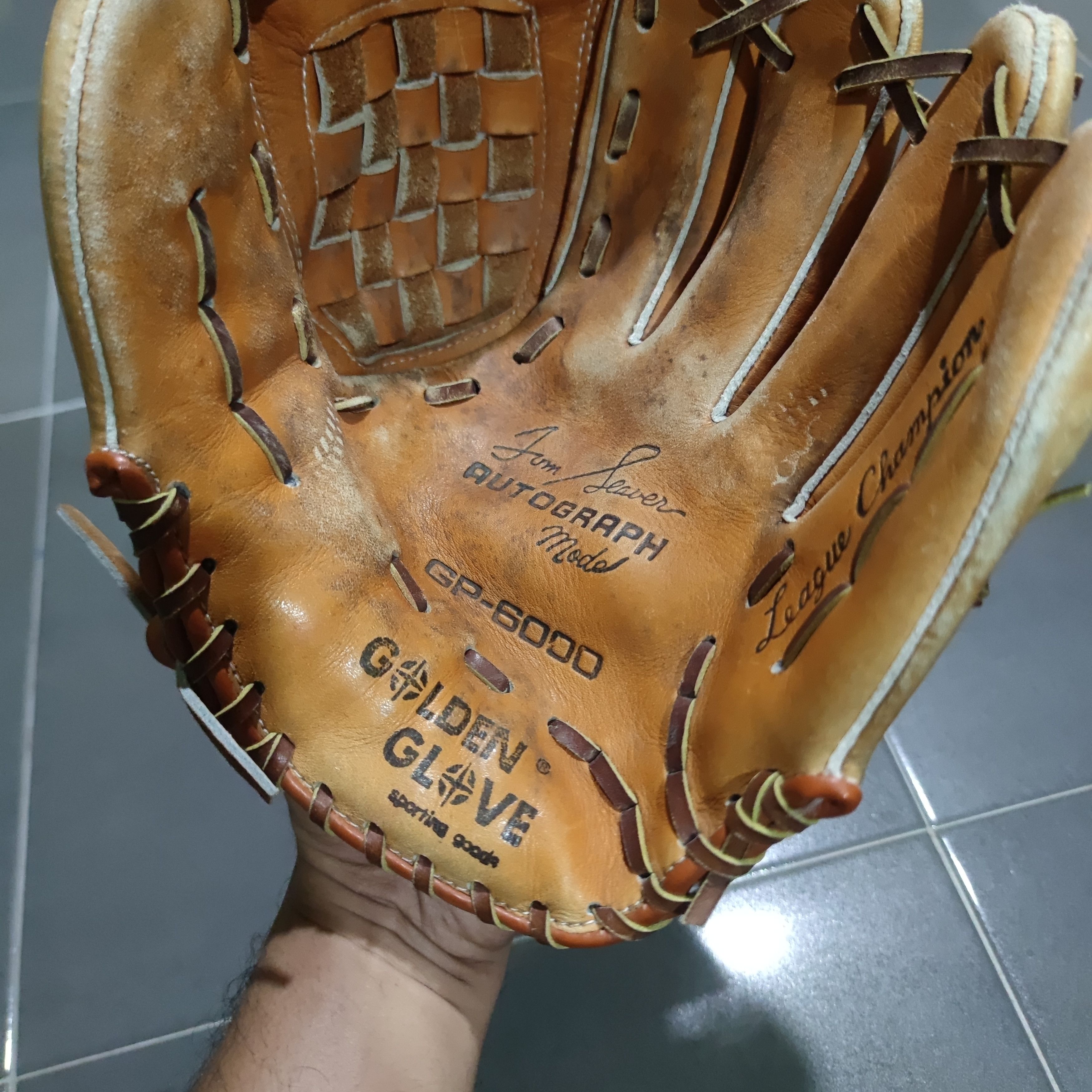 Vintage JIM SEAVER AUTOGRAPH MODEL GP-6000 GOLDEN GLOVE Size ONE SIZE - 5 Thumbnail