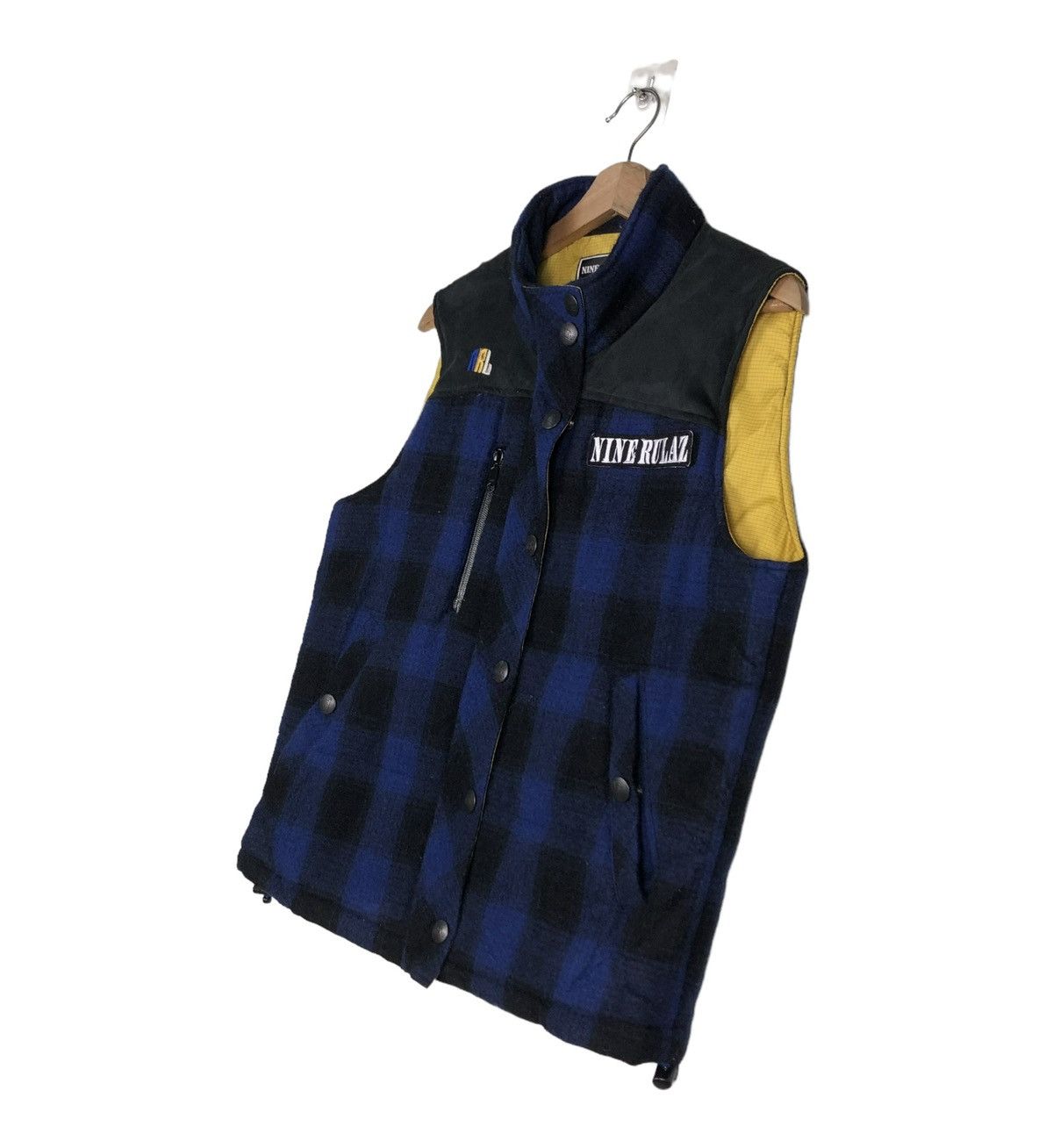 Hysteric Glamour 🔥BIKER VEST JACKET NINE RULEZ JAPAN TARTAN DESIGN PUNK STYLE Size US M / EU 48-50 / 2 - 2 Thumbnail