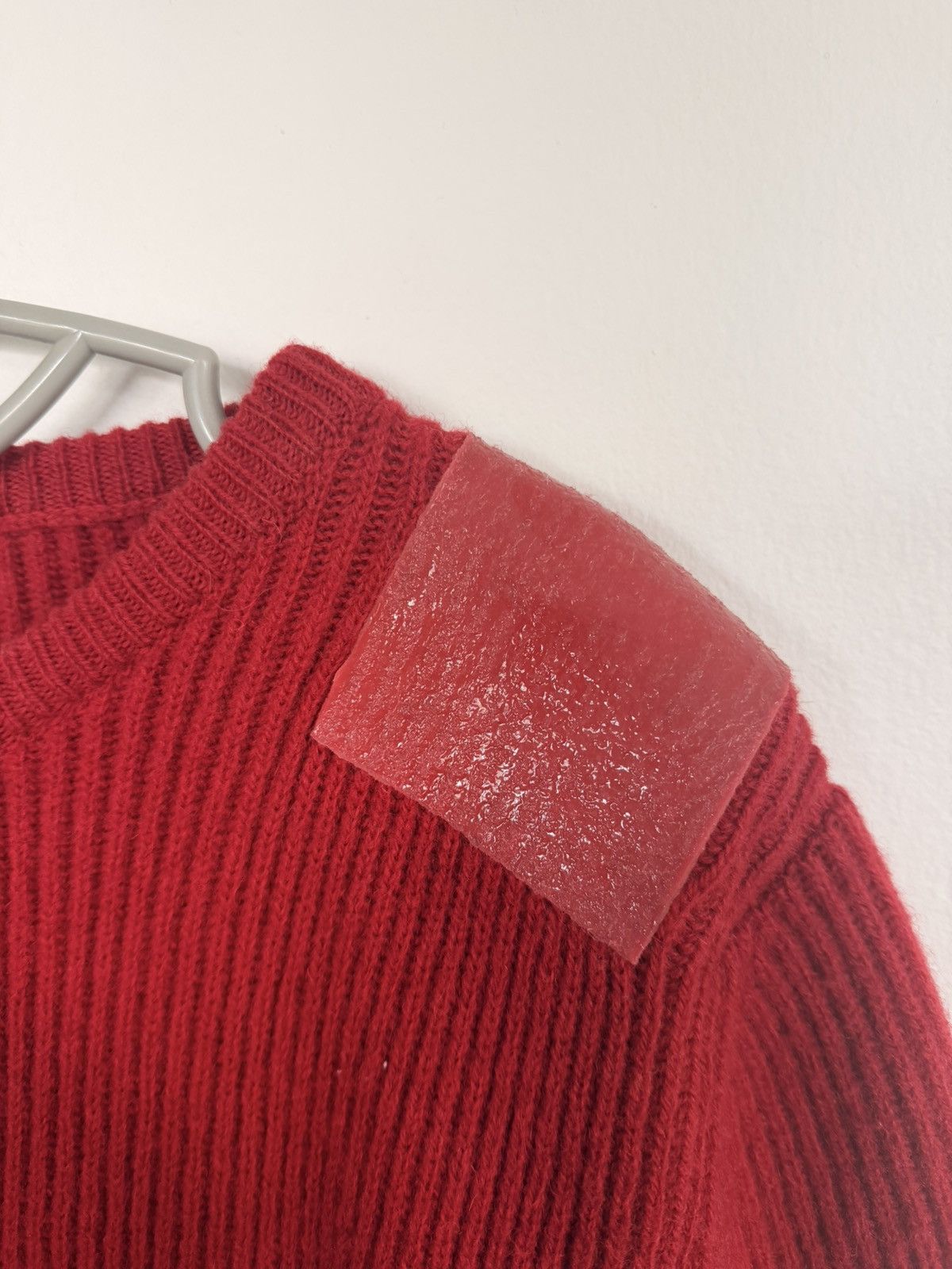 Mackintosh X Slam Jam Red Wool Ribbed Sweater – Size 1XL, Men's — image 4 of 6
