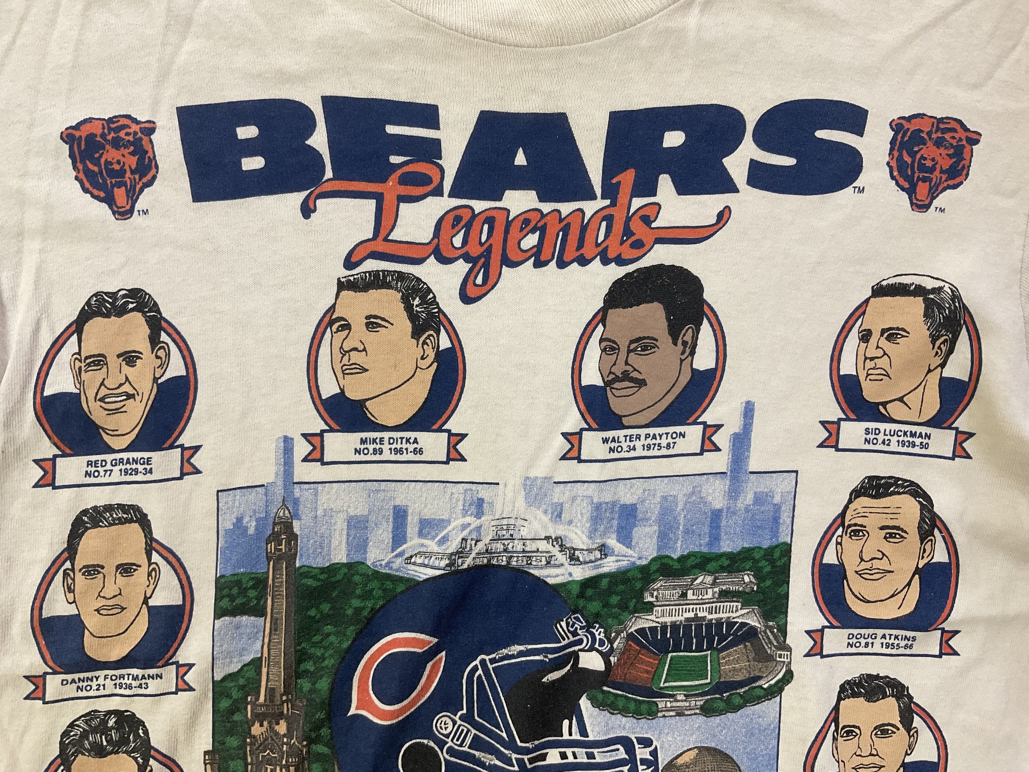 NFL Vintage 1990 Chicago Bears Legends T-Shirt Size US S / EU 44-46 / 1 - 2 Thumbnail