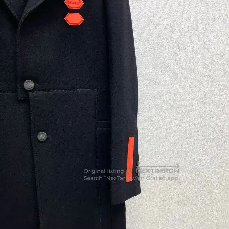 Off-White Off-White Black Wool Winter Coat for Men . Size US XS / EU 42 / 0 - 4 Thumbnail
