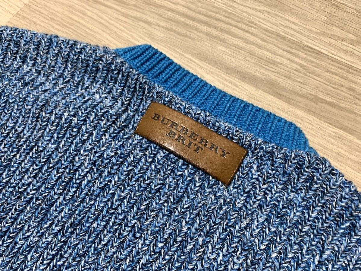 Burberry Burberry Brit knitted sweater leather back logo Size US L / EU 52-54 / 3 - 2 Thumbnail