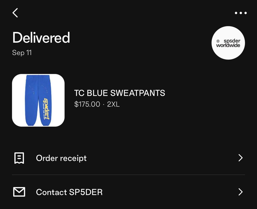 Spider TC Blue Sweatpants