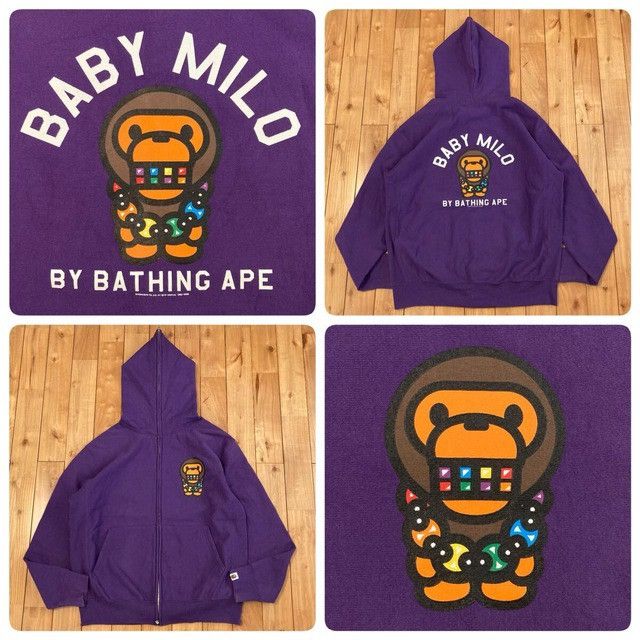 Bape BAPE Milo Full Zip Hoodie a bathing ape NIGO Size US L / EU 52-54 / 3 - 1 Thumbnail