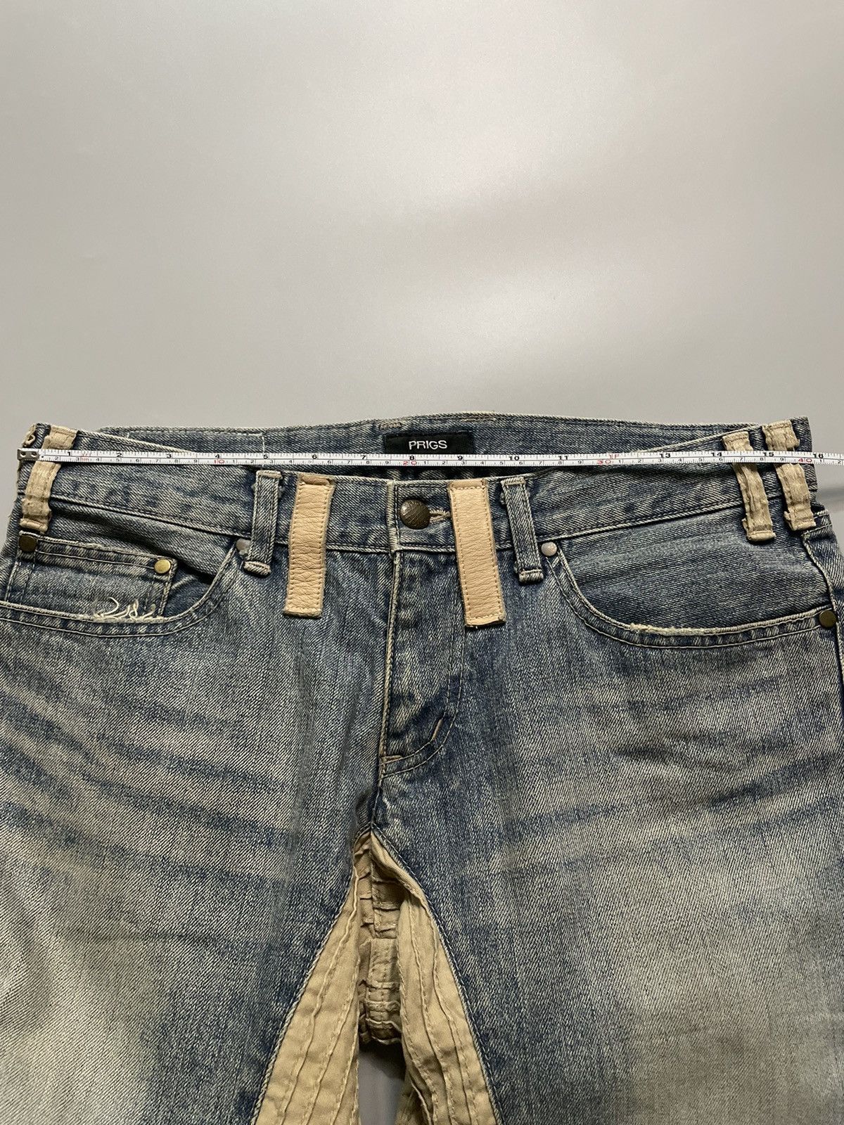 Japanese Brand Prigs Hybrid Panelled Denim Size US 32 / EU 48 - 20 Thumbnail