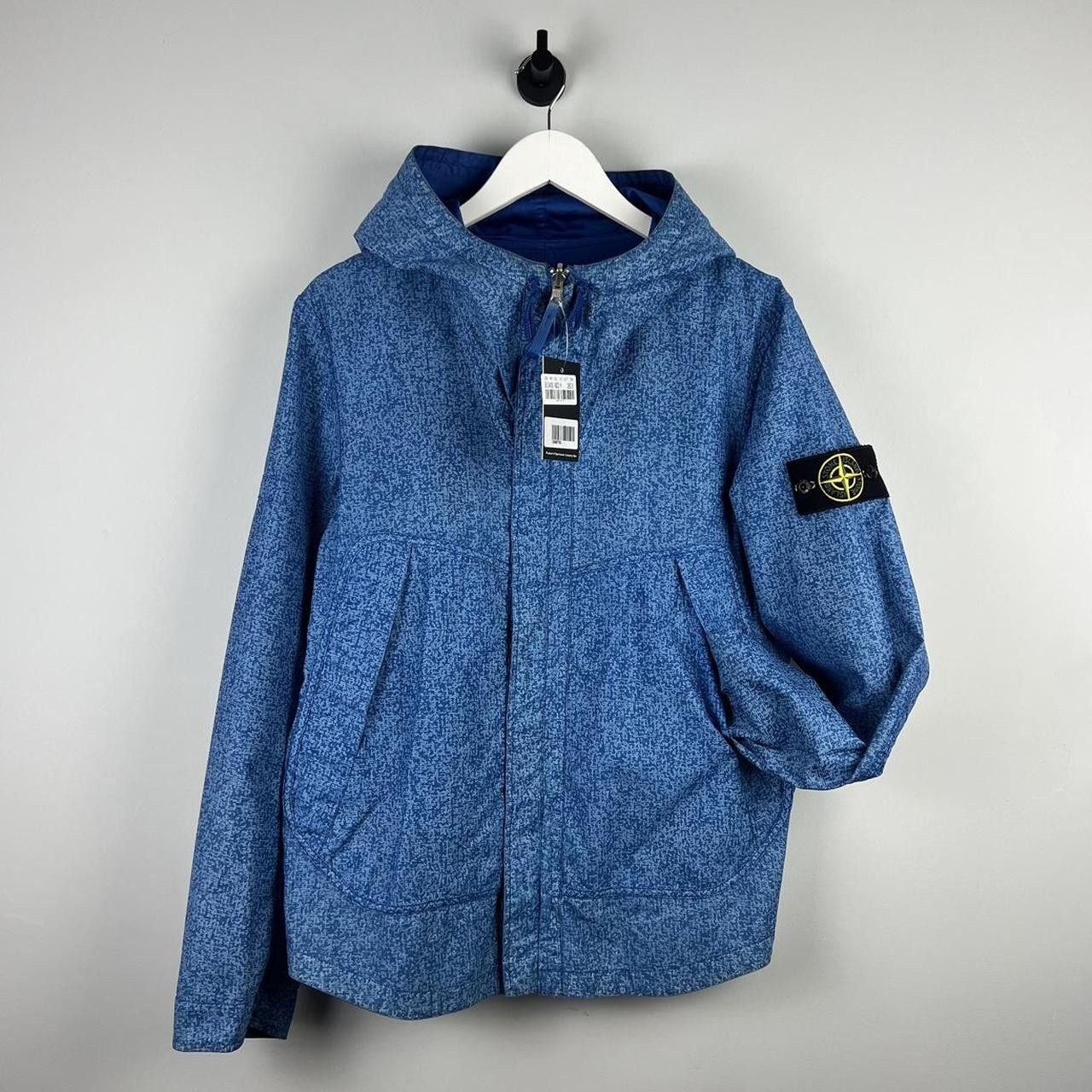 image of Stone Island Ss/2010 Reversible Digi Camo Jacket in Blue, Men's (Size Medium)