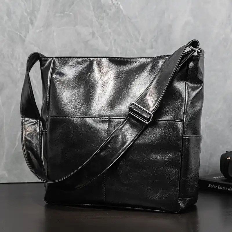Japanese Brand Soft Leather Shoulder Messenger Bag Size ONE SIZE - 1 Thumbnail