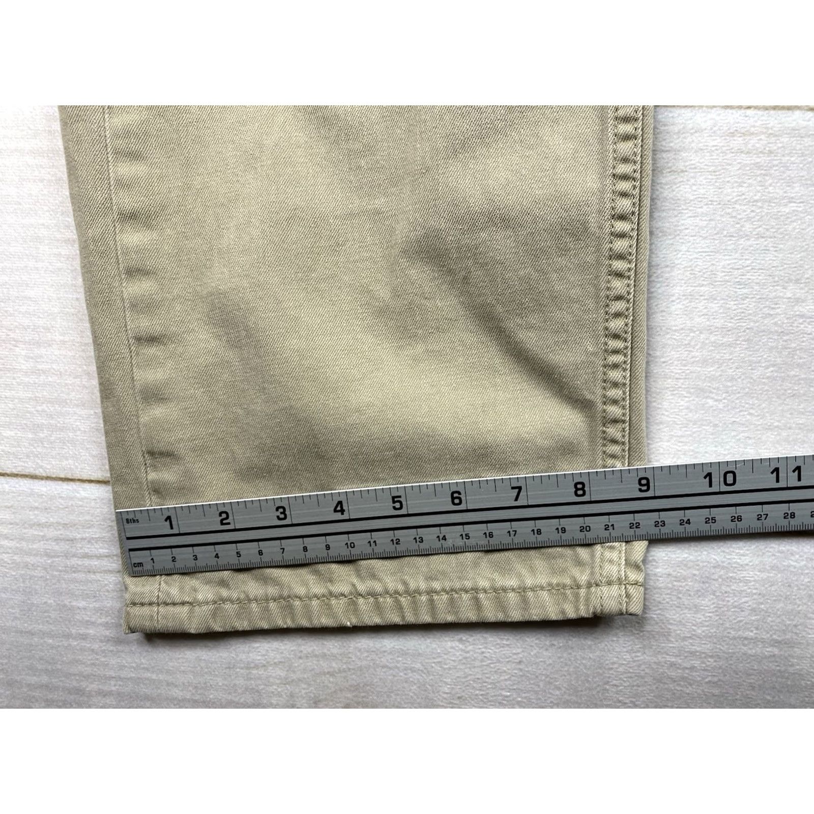 Levi's Levi's 505 Jeans Mens 40x32 Tan Cream Straight 5 Pocket Logo Vintage Style 90s Theme) Size US 40 / EU 56 - 6 Thumbnail