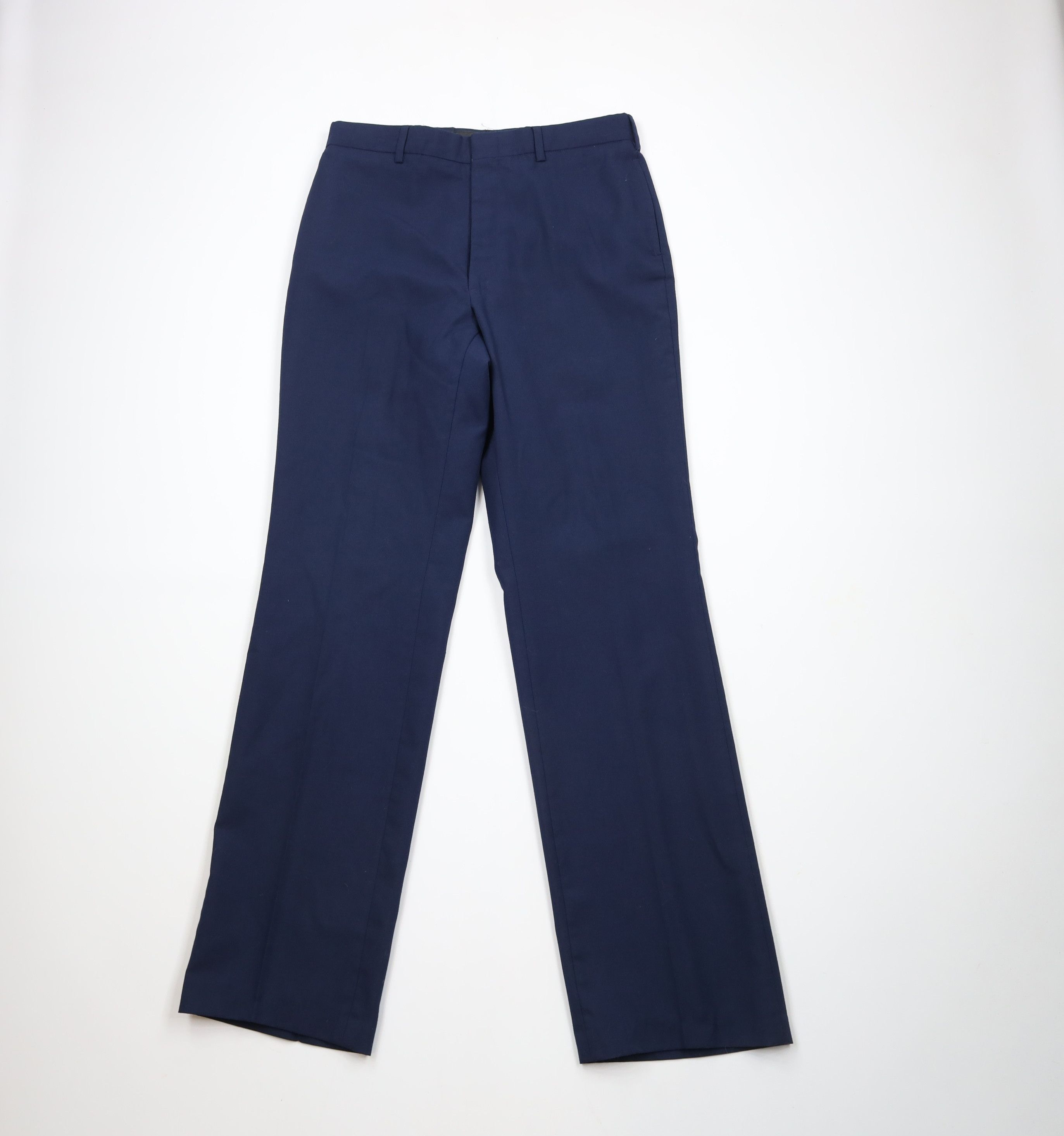 Vintage Vintage 90s Streetwear Wide Leg Chino Pants Navy Blue USA Size US 32 / EU 48 - 1 Thumbnail