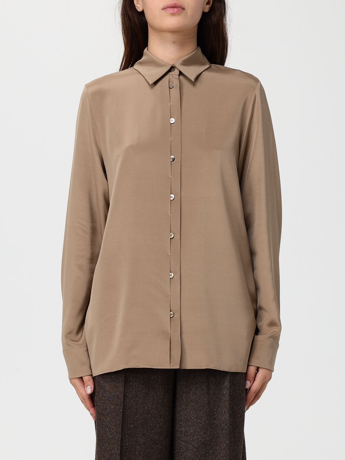 Max Mara Max Mara Shirt Woman Brown Size M / US 6-8 / IT 42-44 - 1 Thumbnail