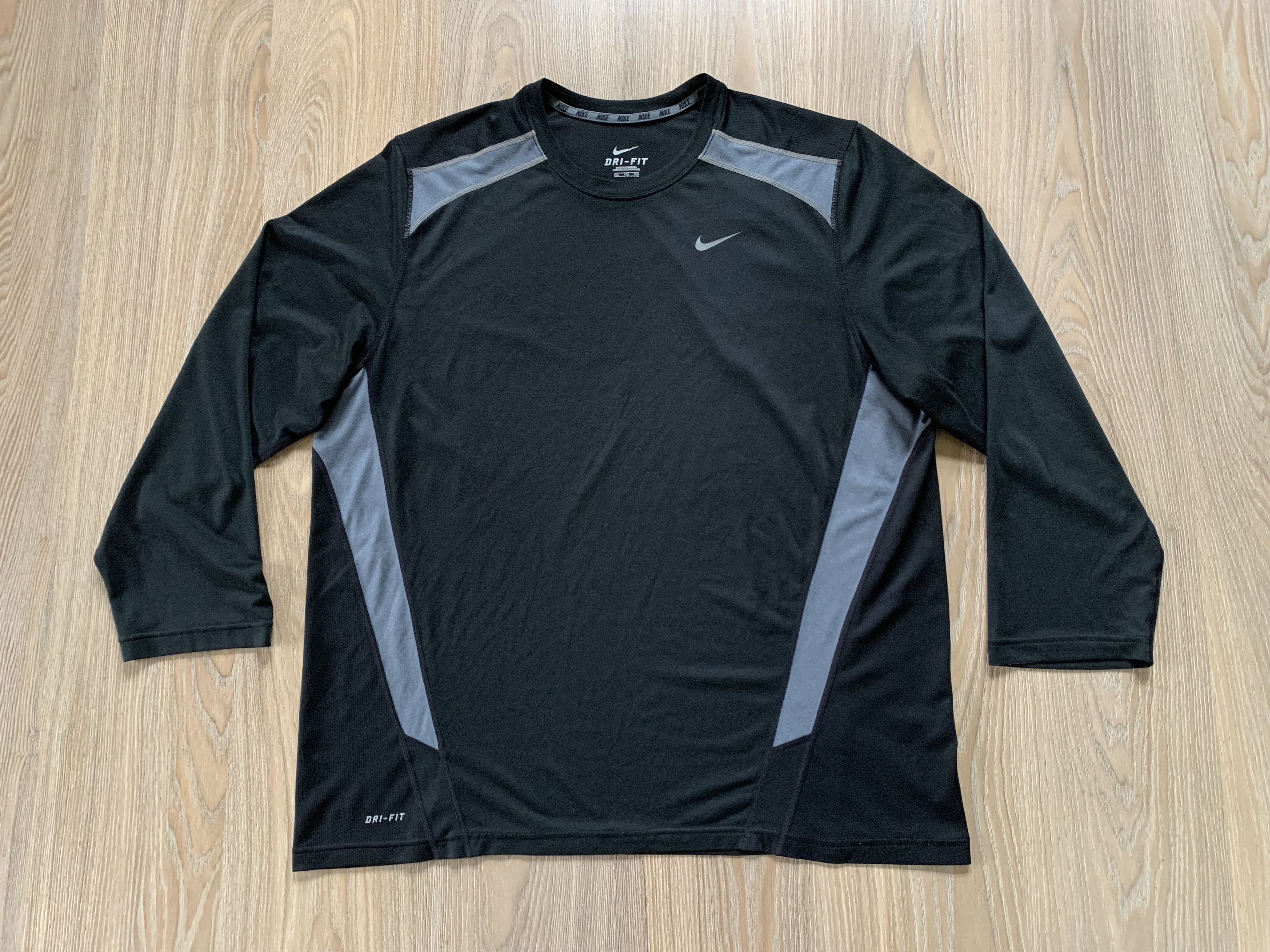 Nike × Vintage Nike Vintage Black Training Long Sleeve Shirt Size US XXL / EU 58 / 5 - 2 Thumbnail