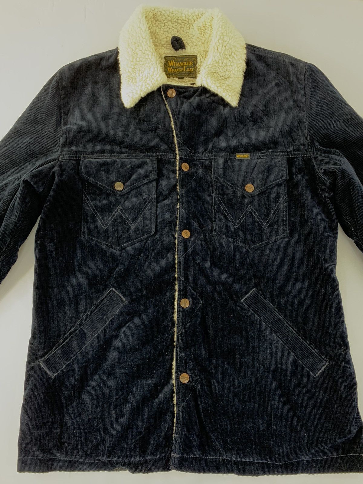 Wrangler Vintage Wrange Coat Shearling Corduroy Sherpa Jacket Size US L / EU 52-54 / 3 - 2 Thumbnail