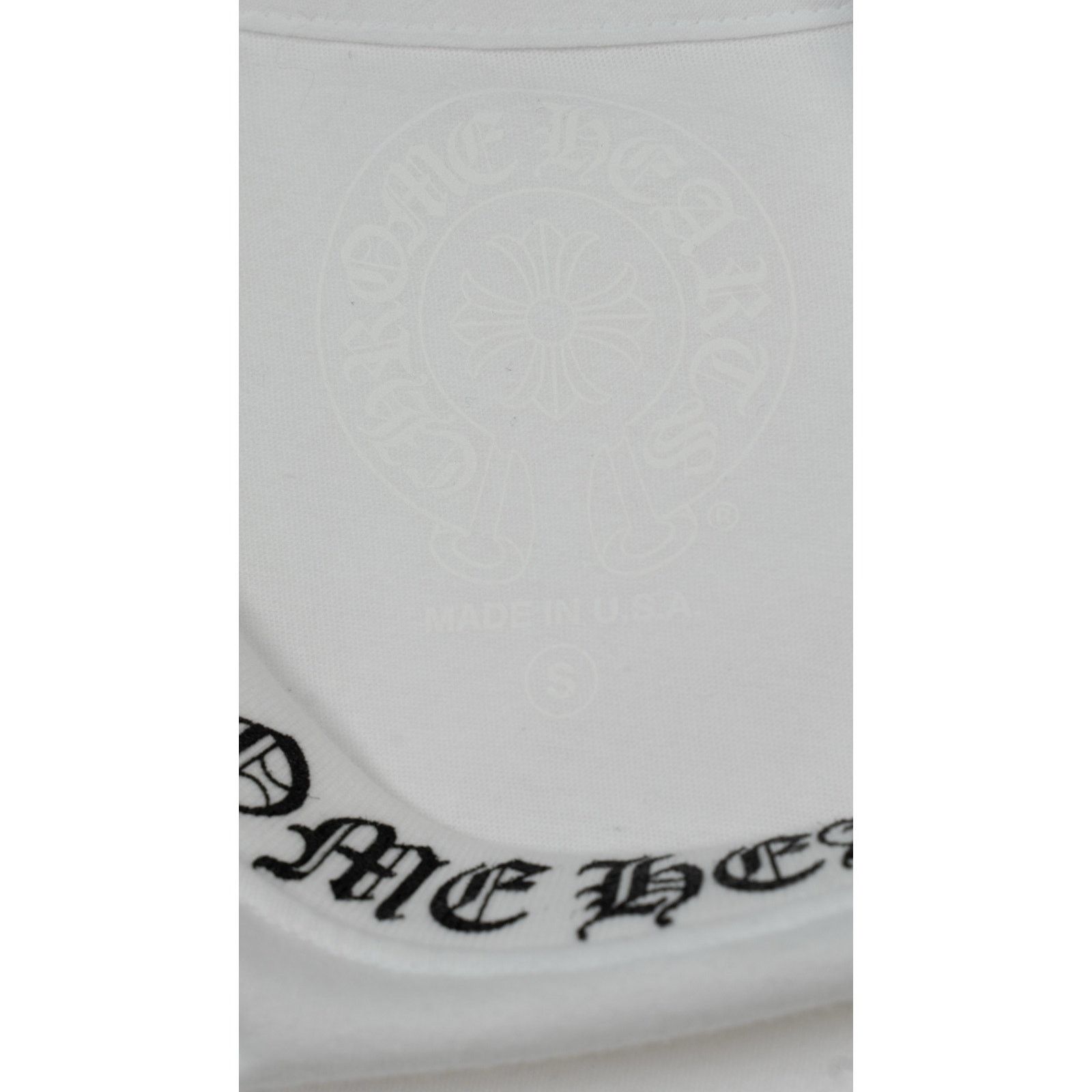 Chrome Hearts Neck Logo T-Shirt 'White' Size US S / EU 44-46 / 1 - 4 Thumbnail
