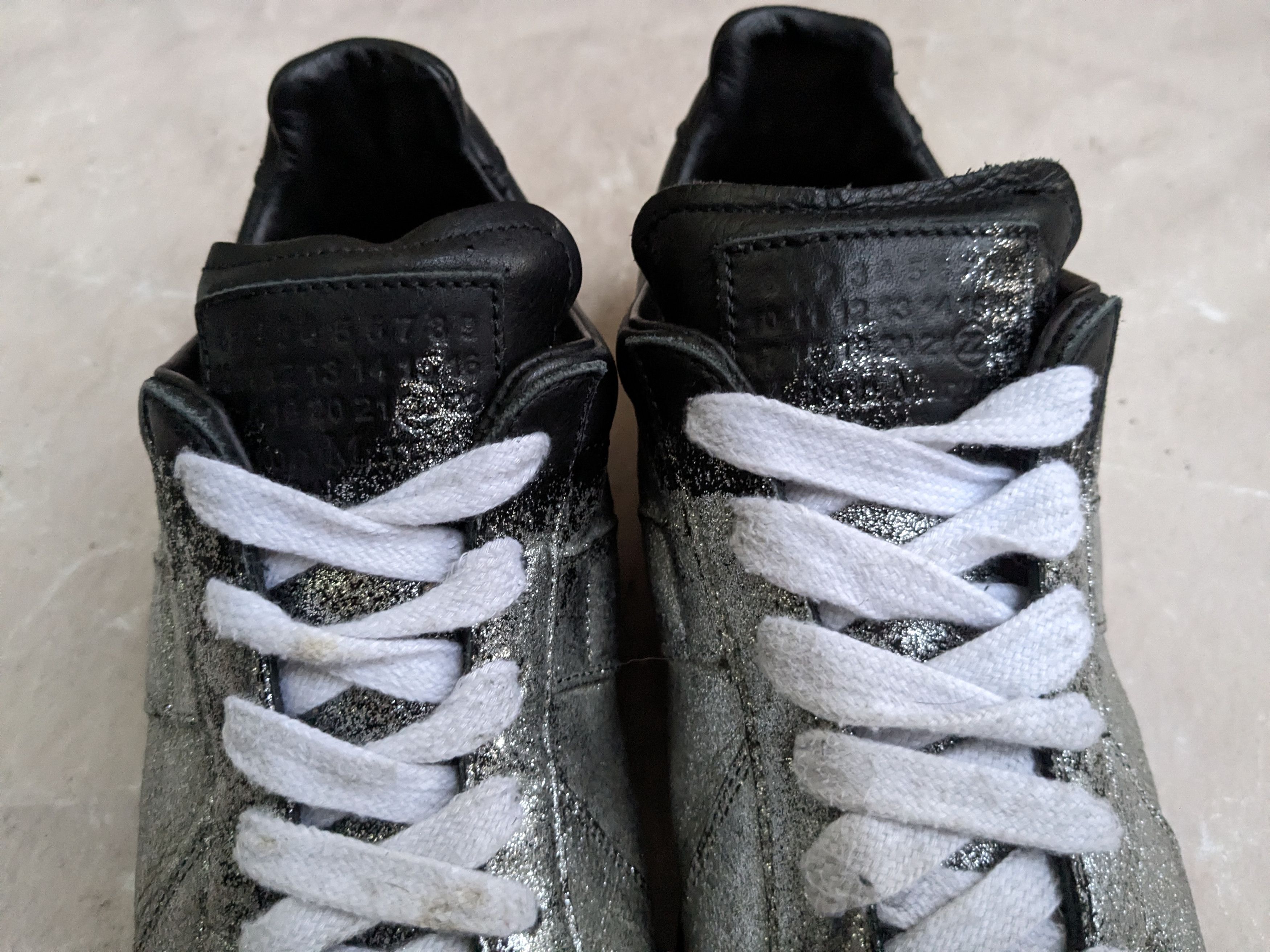 Maison Margiela Maison Margiela Replica GAT Black Silver 8 41 Leather Size US 8 / EU 41 - 2 Thumbnail