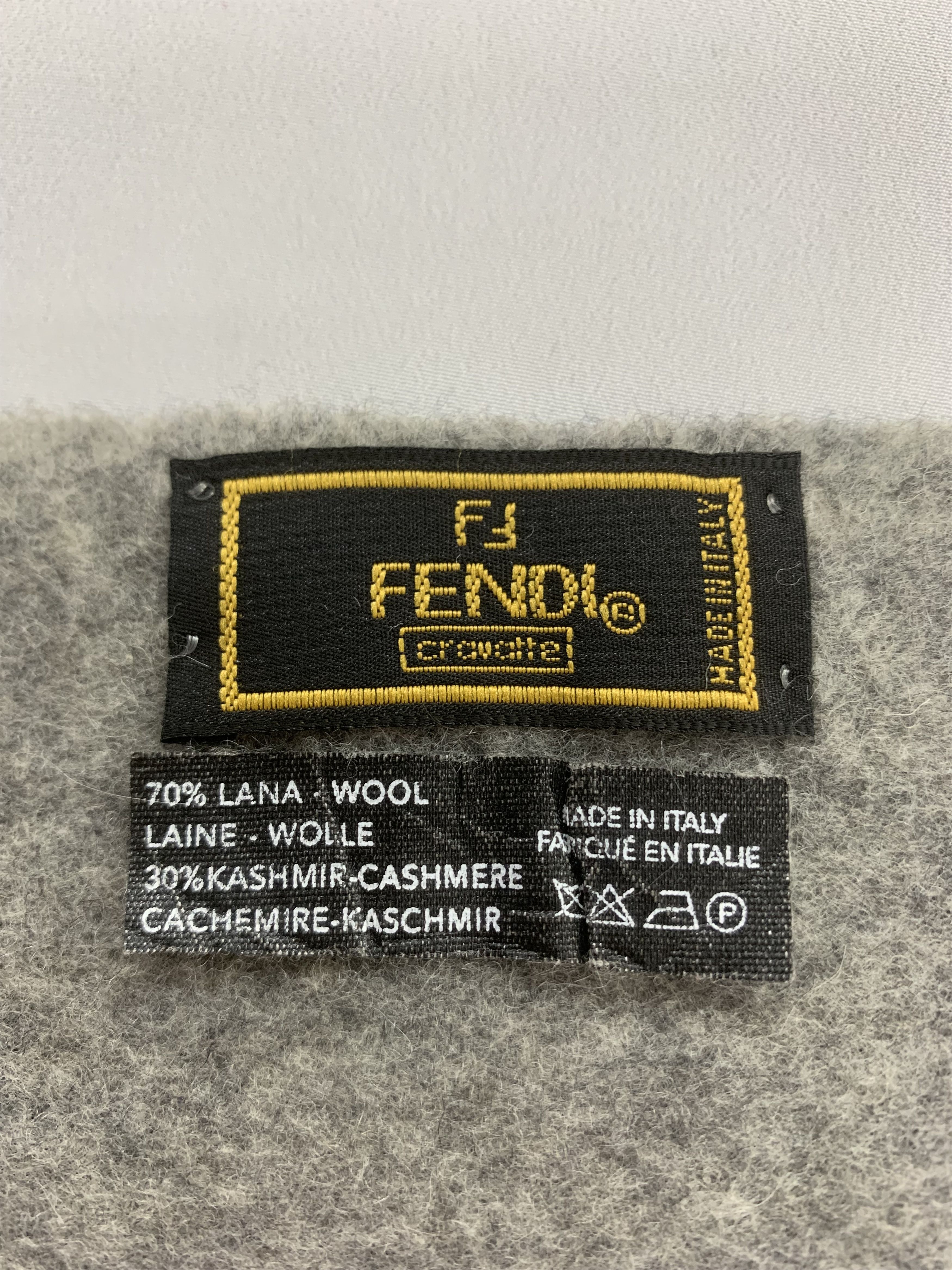 Fendi Fendi Scarf Wool Muffler Neck Wrap BL3070 Size ONE SIZE - 5 Thumbnail