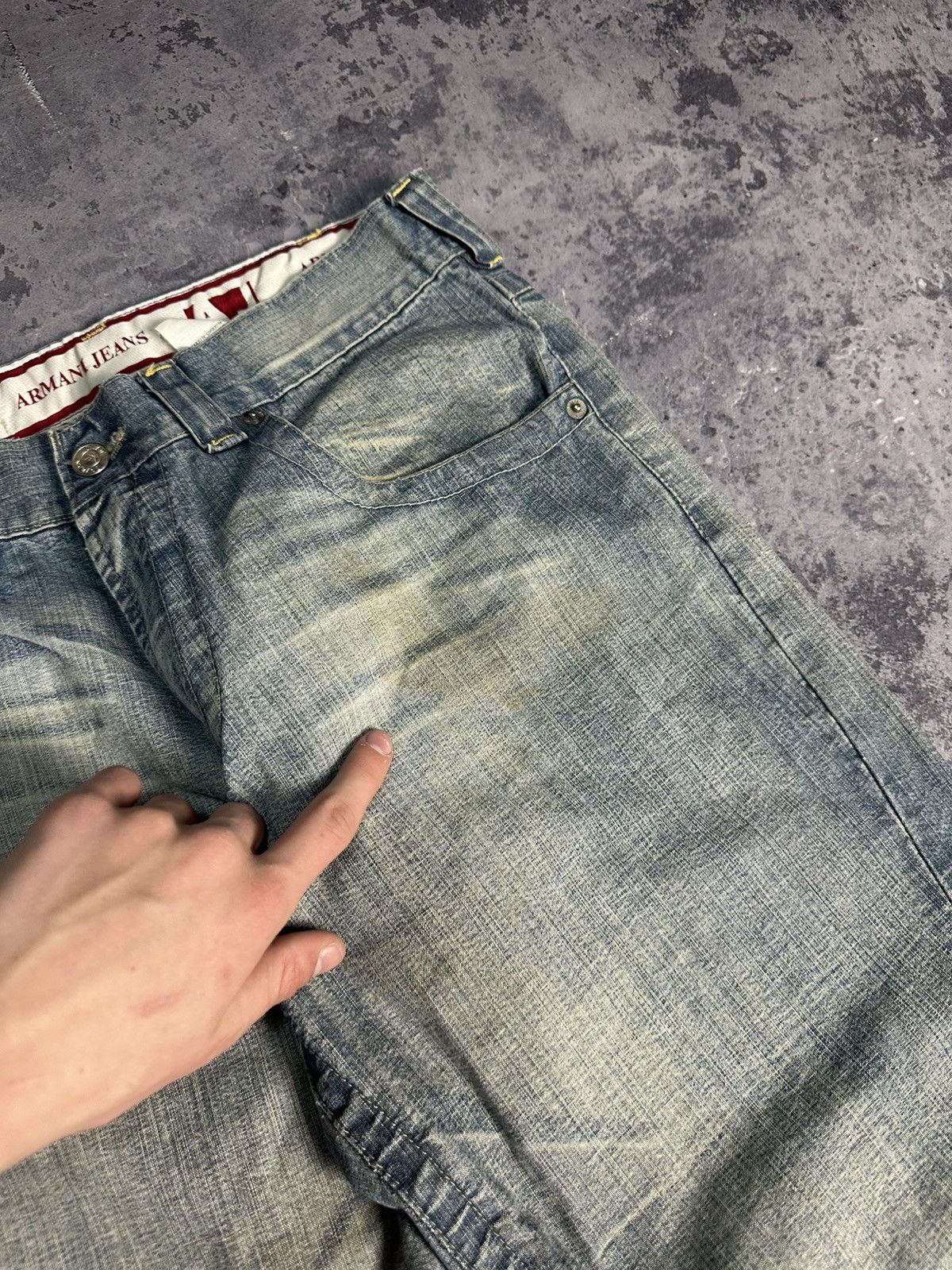 Armani Vintage Armani Bootcut Flared Denim Pants Jeans Size US 34 / EU 50 - 8 Thumbnail