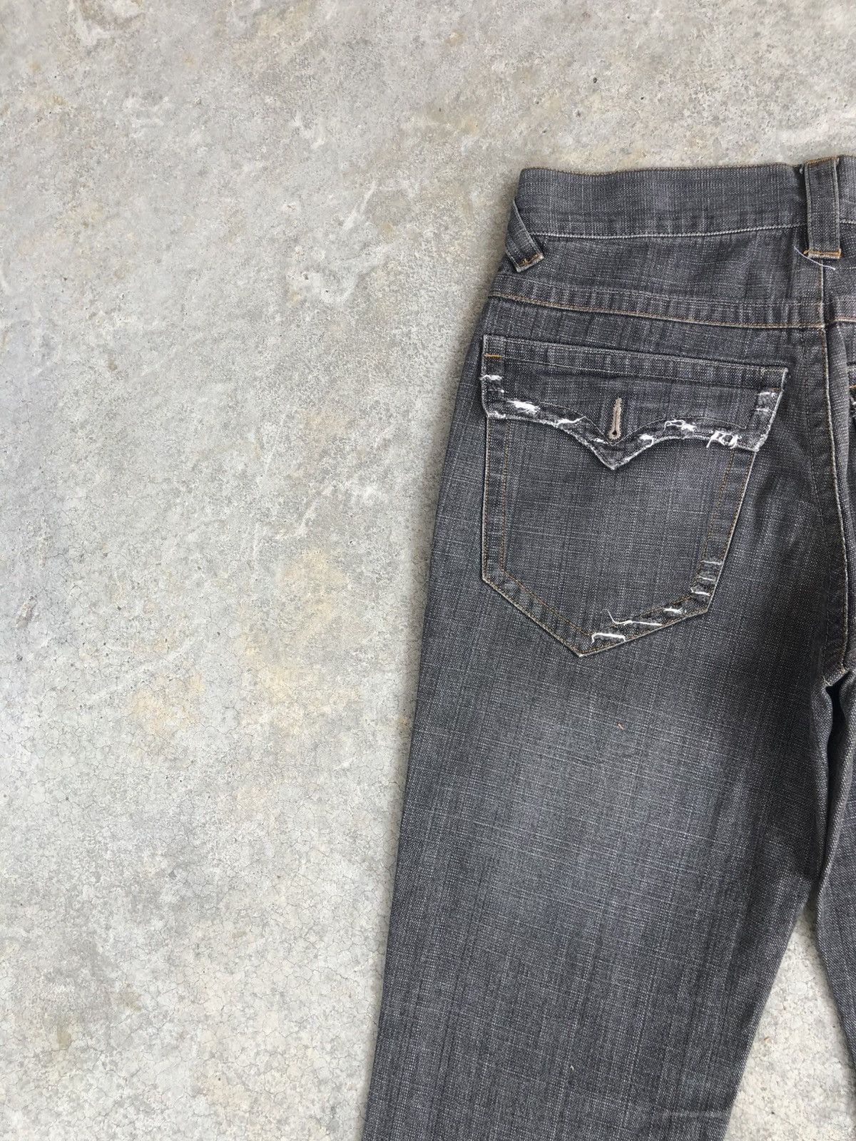 If Six Was Nine Japanese Woolrich Flared Jeans Distressed Denim Size US 31 - 9 Thumbnail