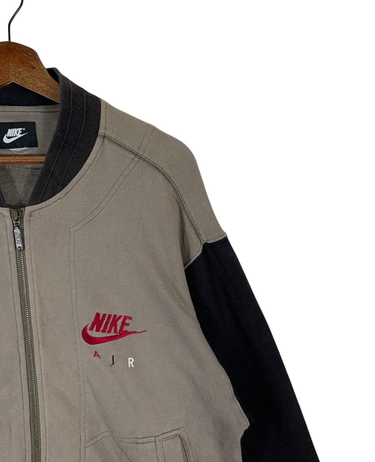 Nike × Vintage VINTAGE 90s NIKE AIR SWOOSH SPORTSWEAR ZIPPER SWEATER Size US M / EU 48-50 / 2 - 5 Thumbnail