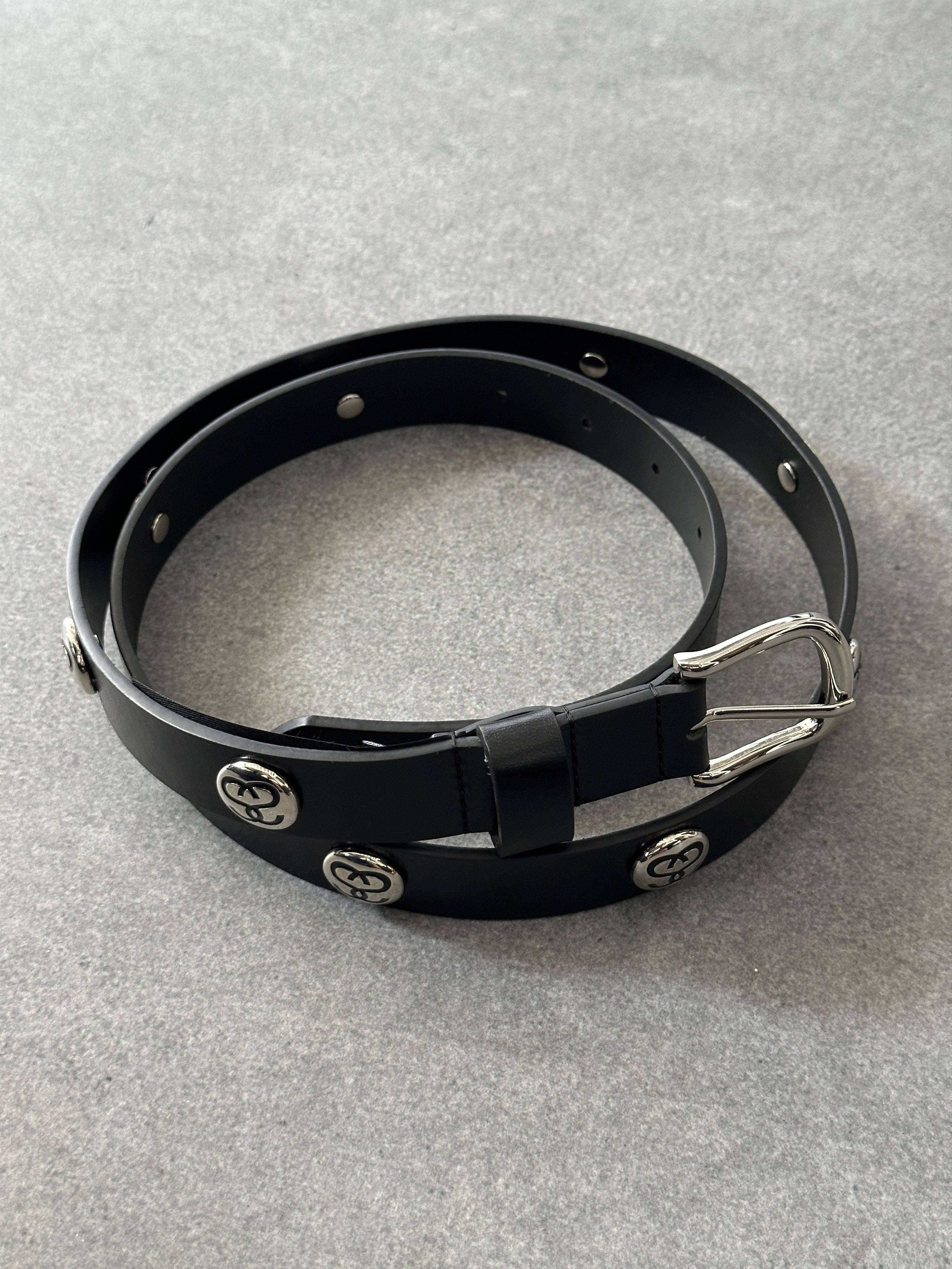 Stussy Stüssy SS Link Studded Belt Black L/XL | Grailed