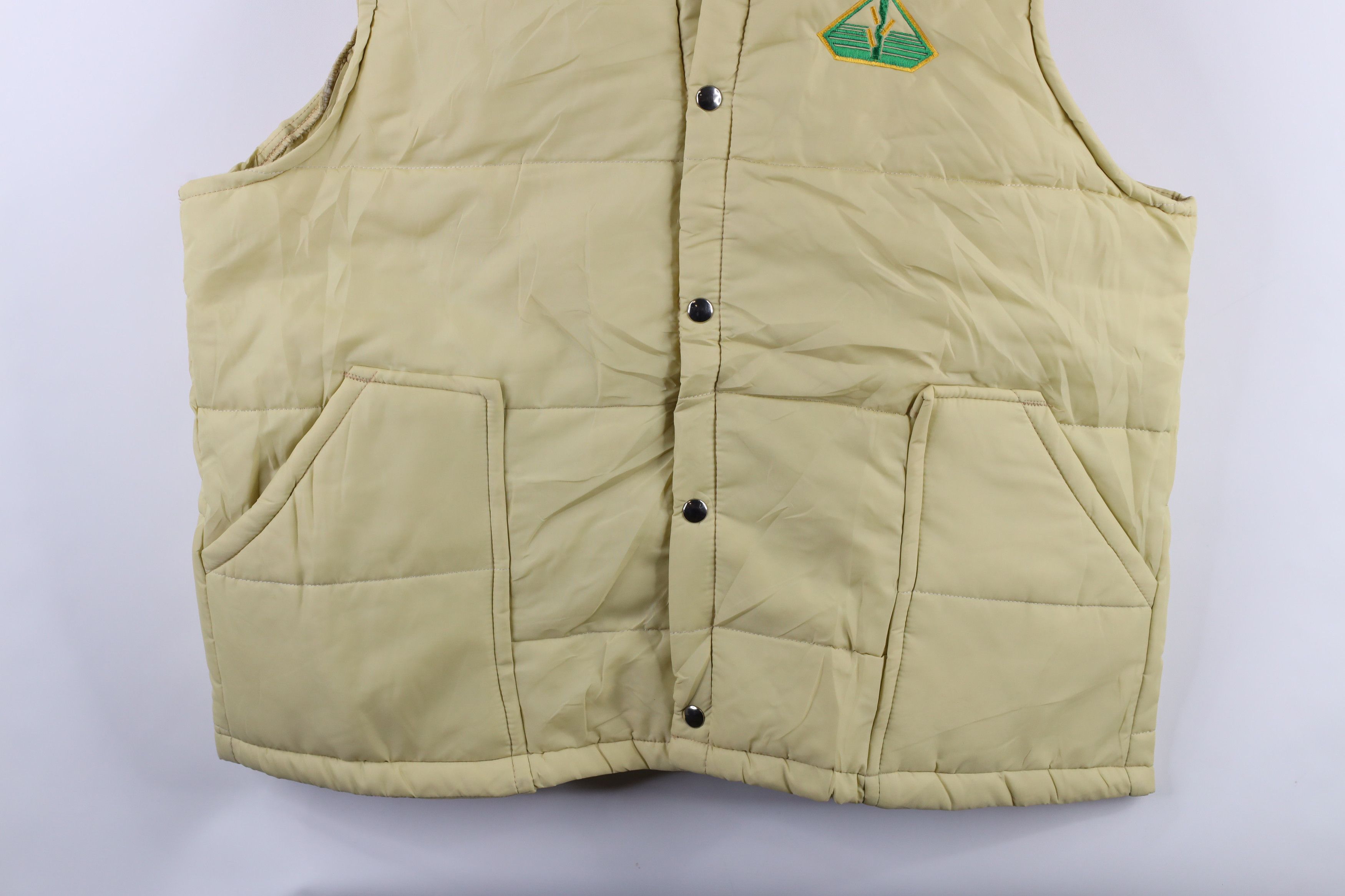 Vintage Vintage 70s Pfizer Genetics Button Puffer Vest Jacket USA Size US XL / EU 56 / 4 - 3 Thumbnail