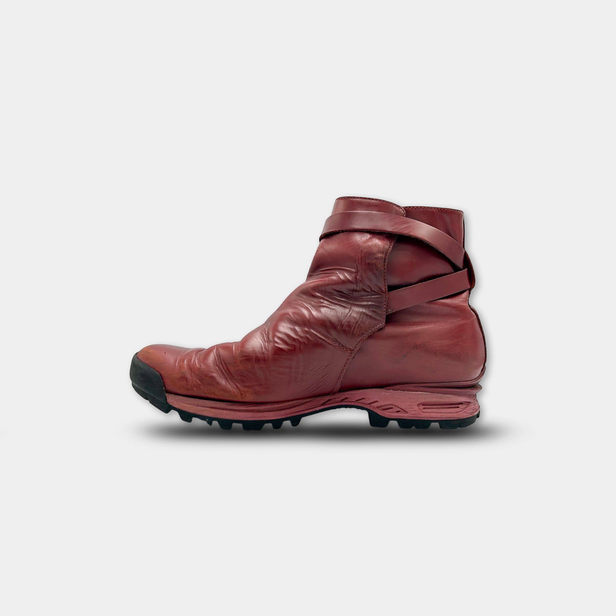 Acne Studios Acne Studios Track Oxblood Leather Boots Size US 8 / EU 41 - 2 Thumbnail