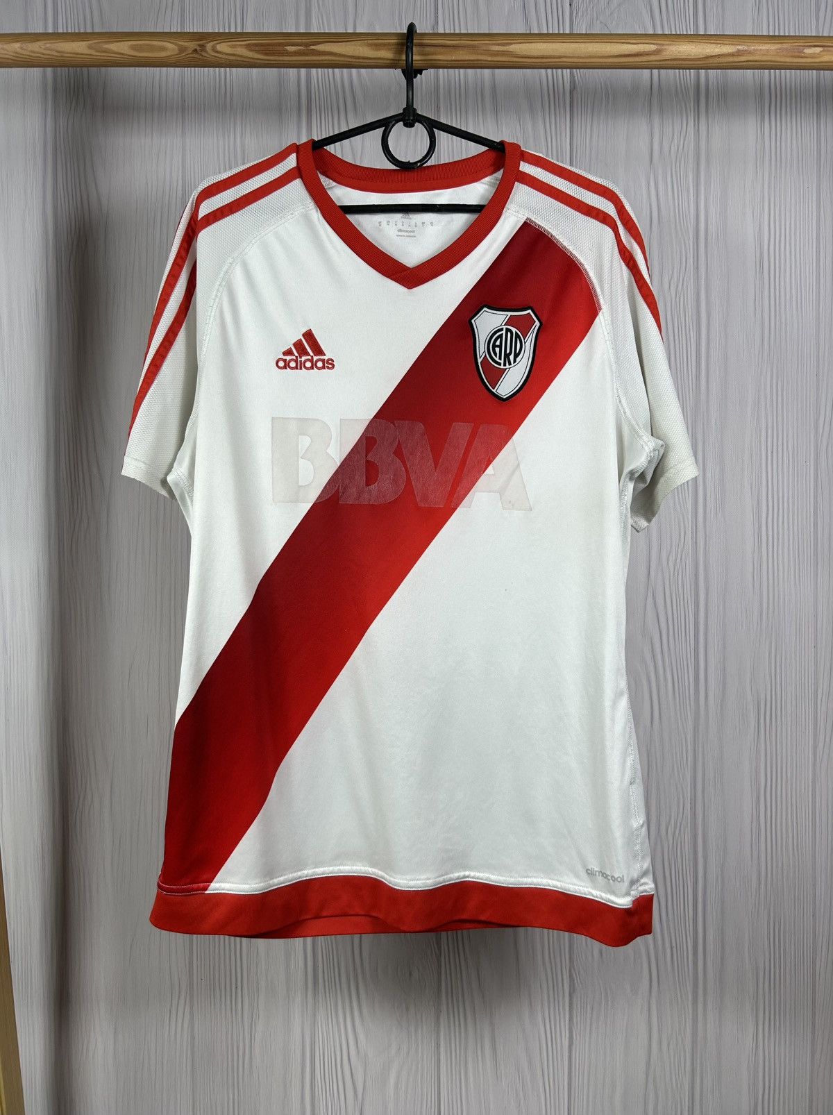 Adidas Adidas River Plate Soccer Jersey 2016-17 Home Shirt Size M Size US M / EU 48-50 / 2 - 1 Thumbnail