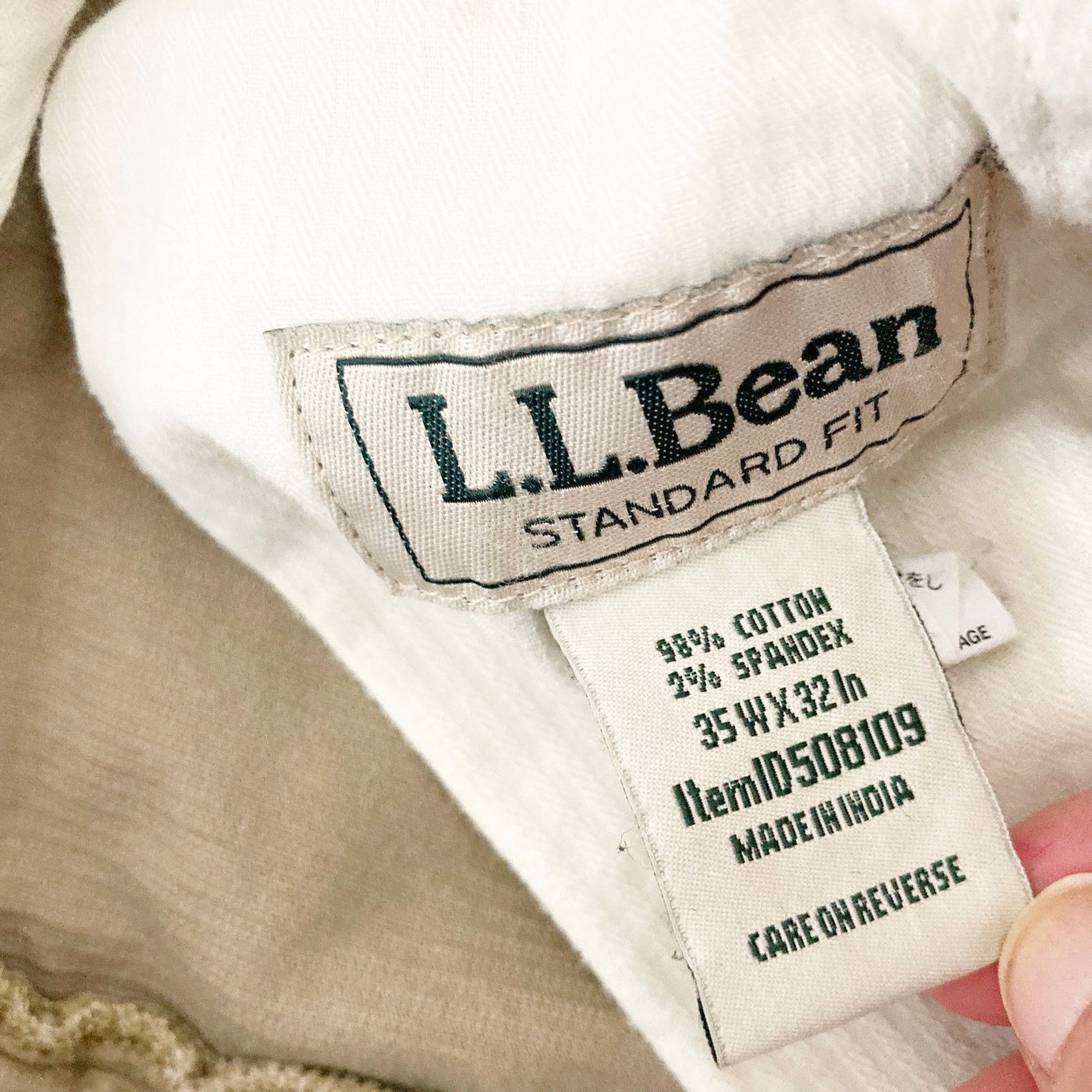 L.L. Bean LL Bean Tan Corduroy Pants Sz 35x32 Size US 35 - 3 Thumbnail