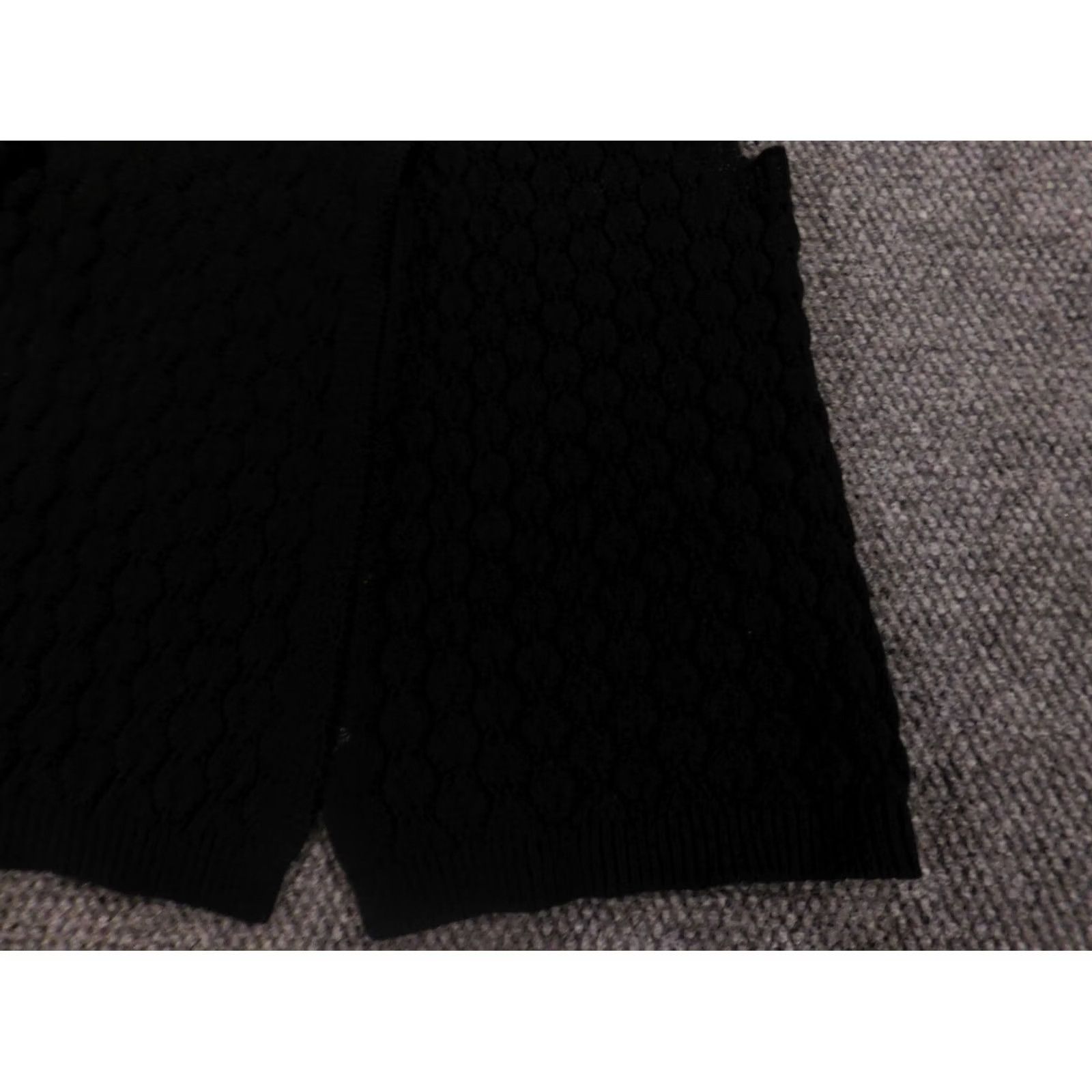 Izod VINTAGE IZOD Womens Sweater Large Black Cardigan Open Button Size L / US 10 / IT 46 - 4 Thumbnail