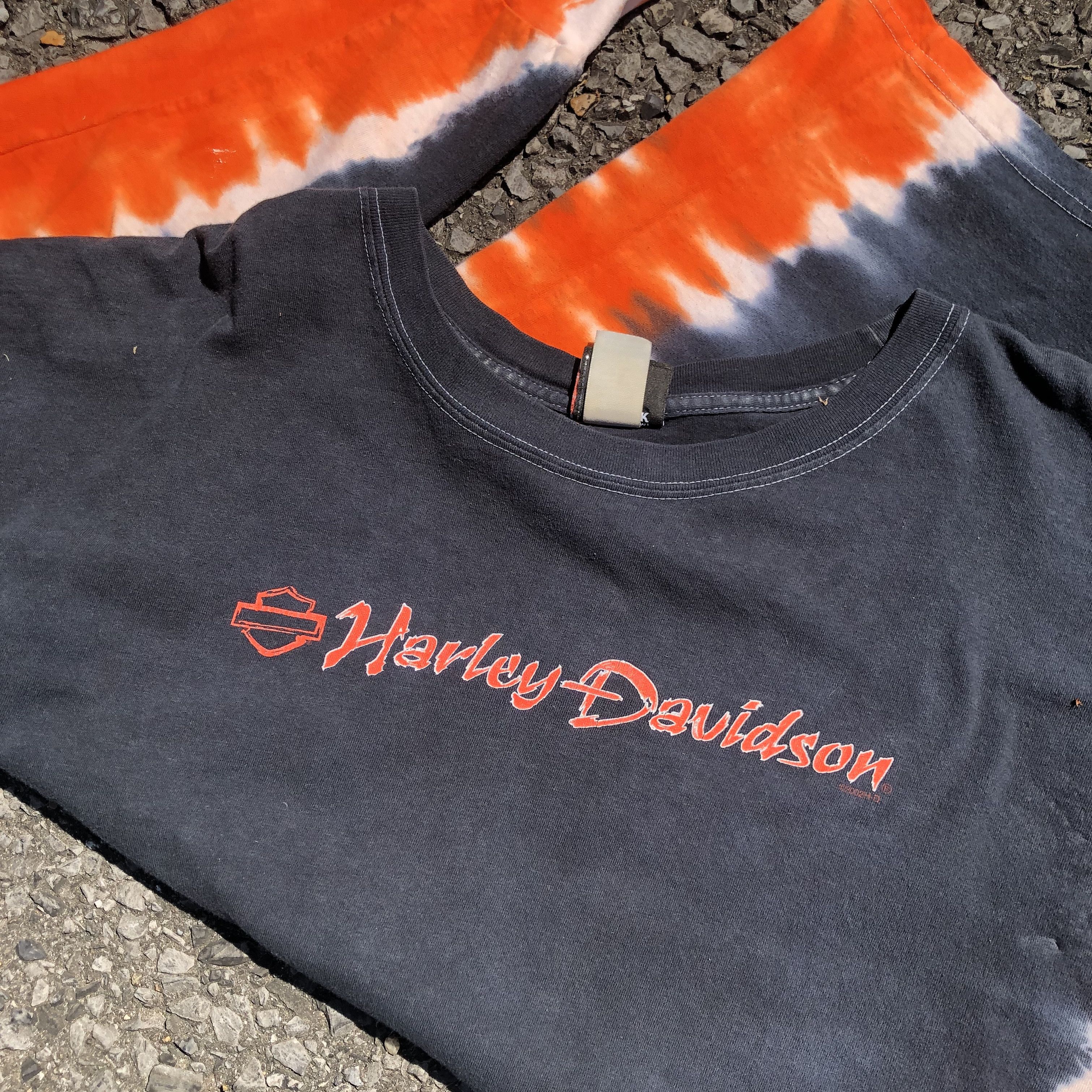 Harley Davidson Vintage 2002 Harley Davidson Tie Dye Longsleeve Size US XL / EU 56 / 4 - 4 Thumbnail