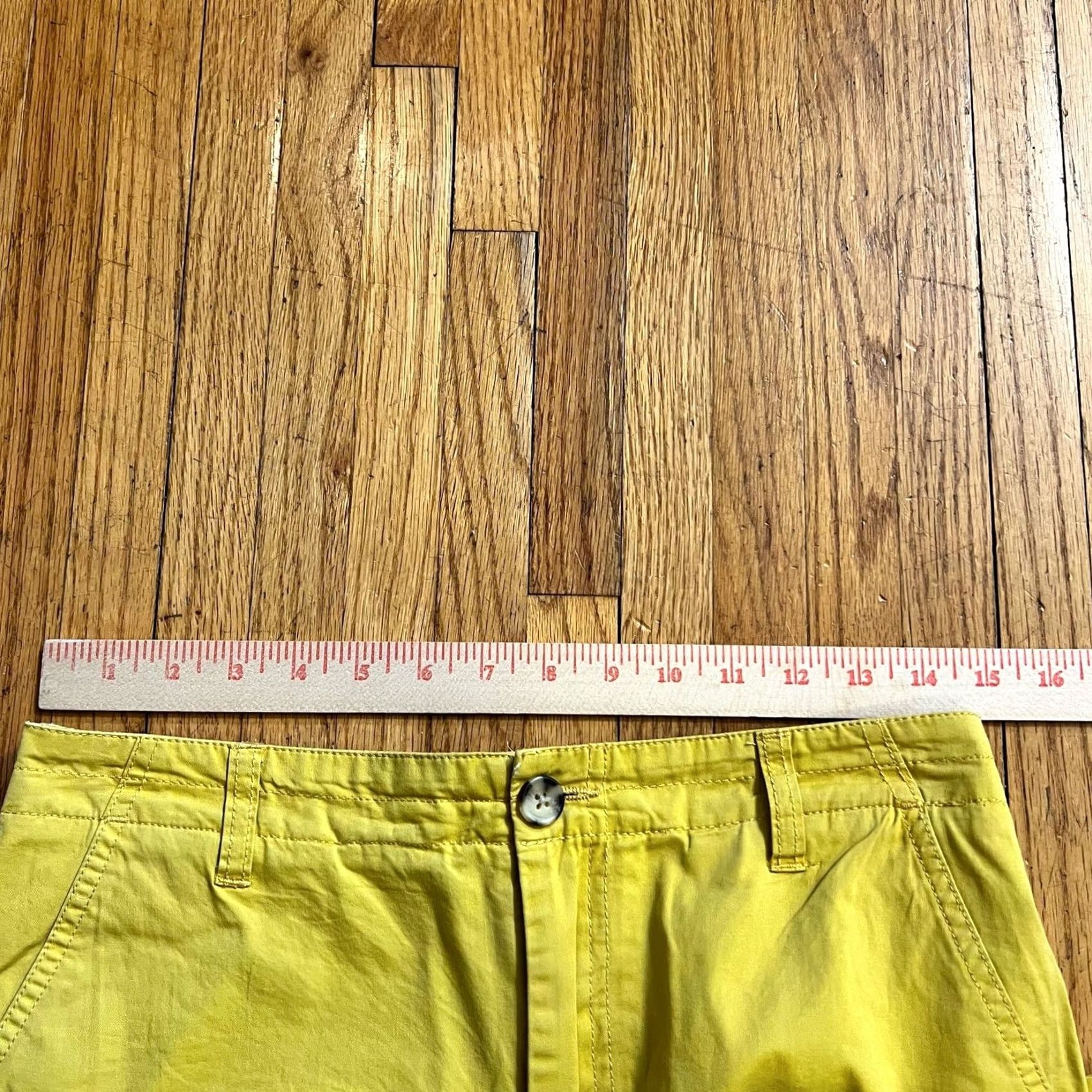 Vintage Sundance Pants Womens 6 Straight High Rise Cotton Chino Pant Yellow Adult Womens 6 Size 28" / US 6 / IT 42 - 7 Thumbnail