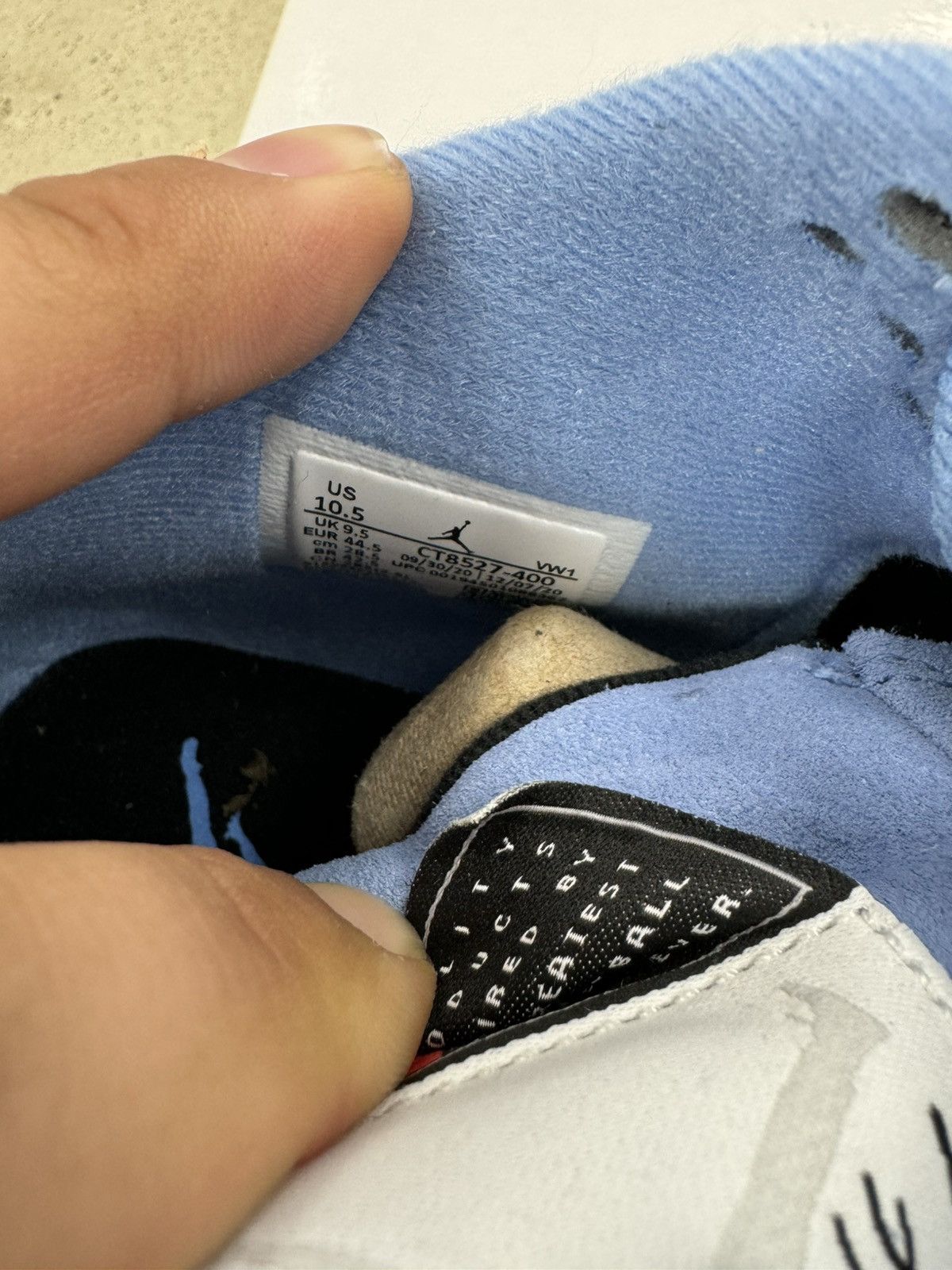 Jordan Brand × Nike AJ 4 University blue NEW! (DISCOLORED) Size US 10.5 / EU 43-44 - 6 Thumbnail