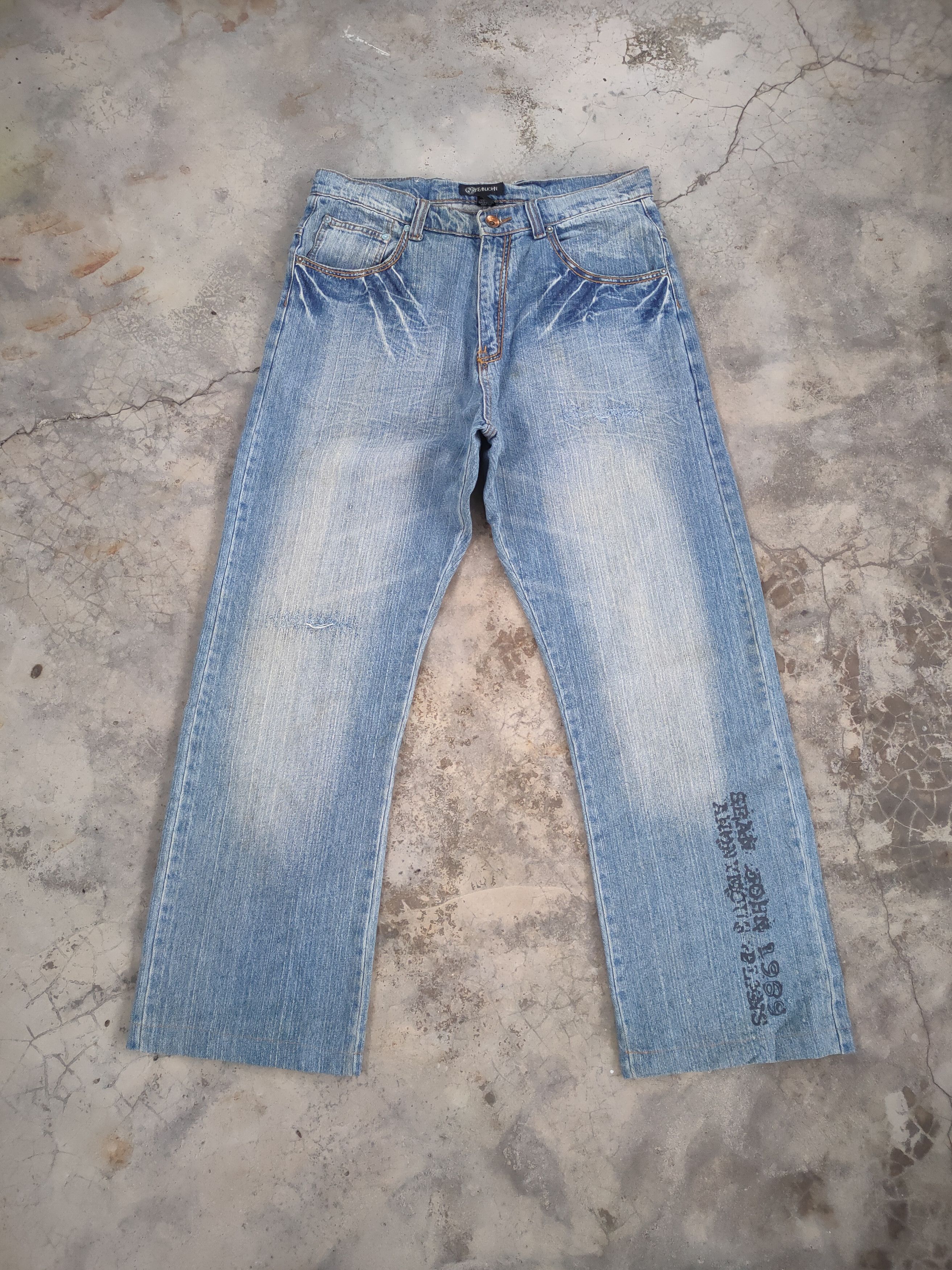 Japanese Brand W37 VINTAGE SEAN JOHN FADED JEANS DENIM PANTS Size US 37 - 1 Thumbnail