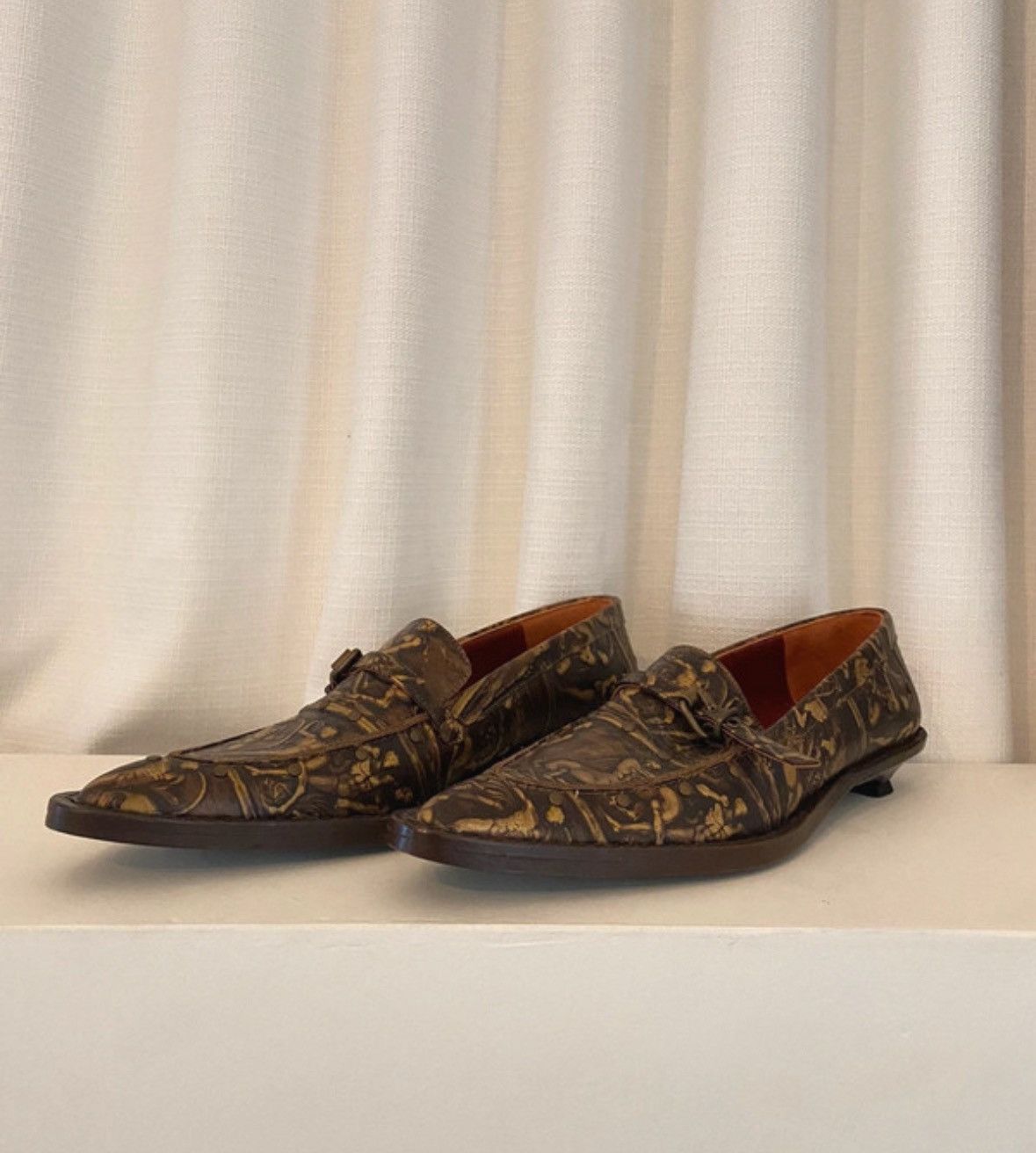 Other Muxart Barcelona Alligator texture genuine leather loafers Size US 6 / IT 36 - 2 Thumbnail